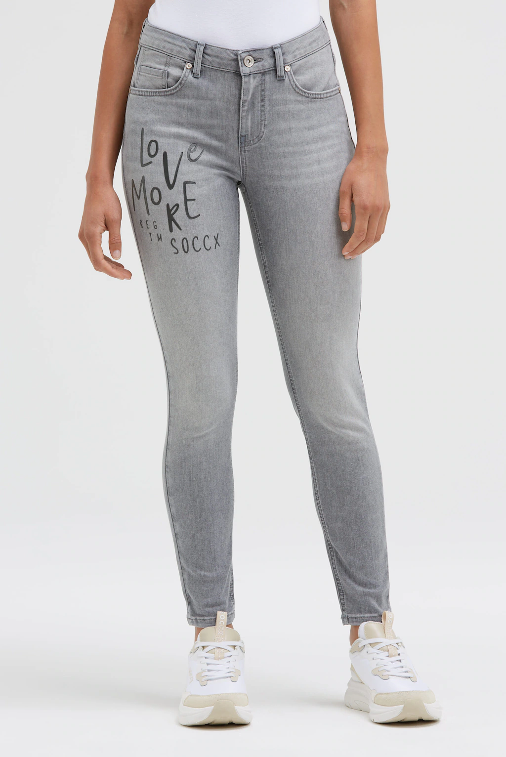 SOCCX Slim-fit-Jeans, mit normaler Leibhöhe günstig online kaufen