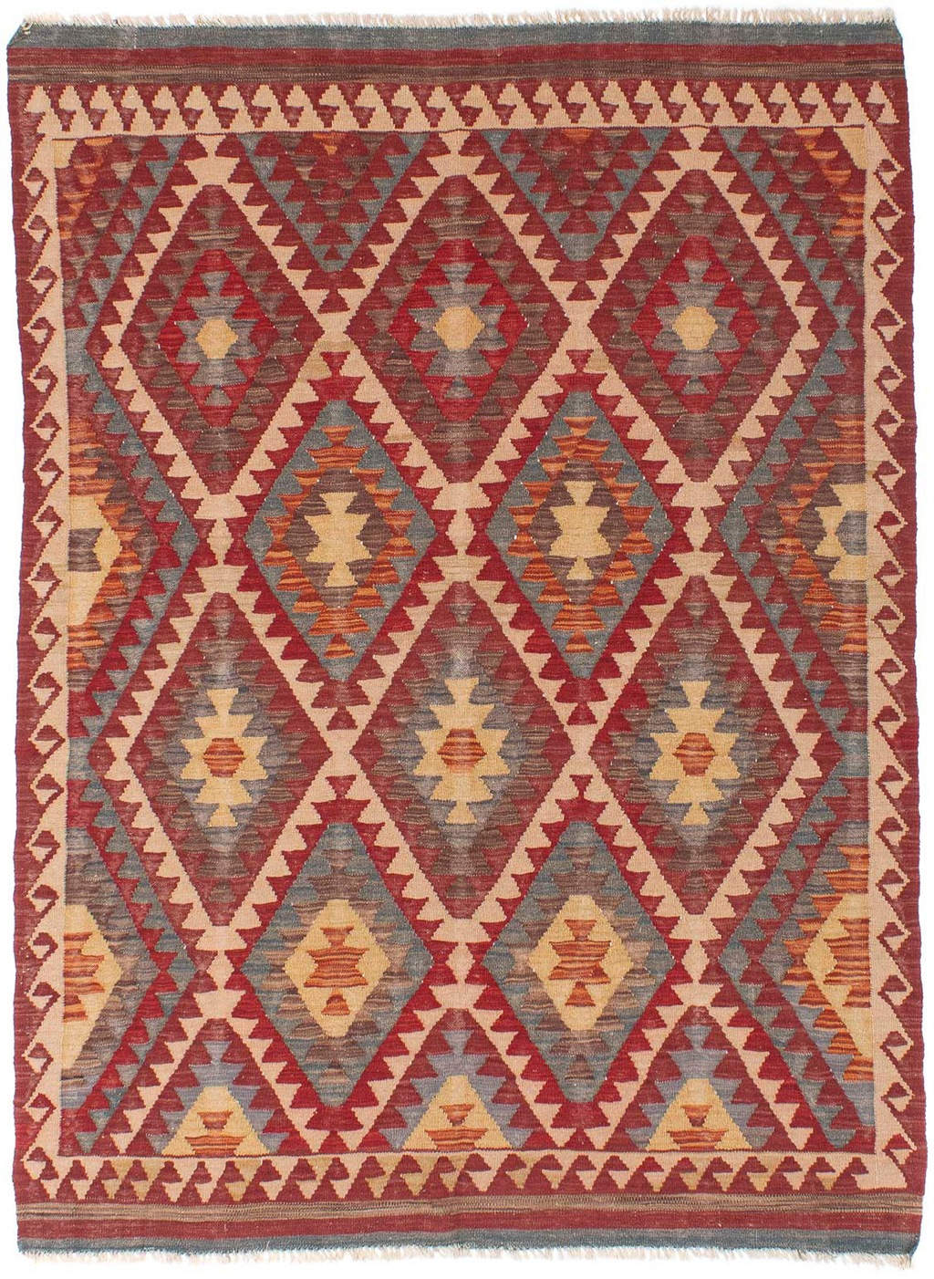morgenland Wollteppich »Kelim - Oriental - 192 x 136 cm - mehrfarbig«, rech günstig online kaufen