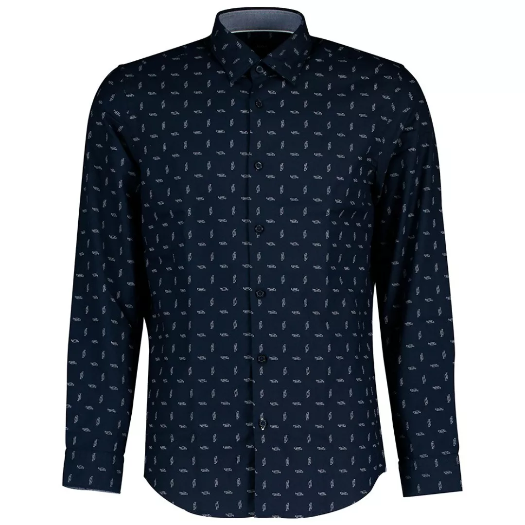 Boss Lukas Langarm Hemd M Dark Blue günstig online kaufen