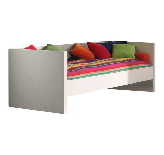 58 aufm Kessel Kinderbett Kojenbett Karima 210x96x77 Kinderbett MDF Weiß (i günstig online kaufen