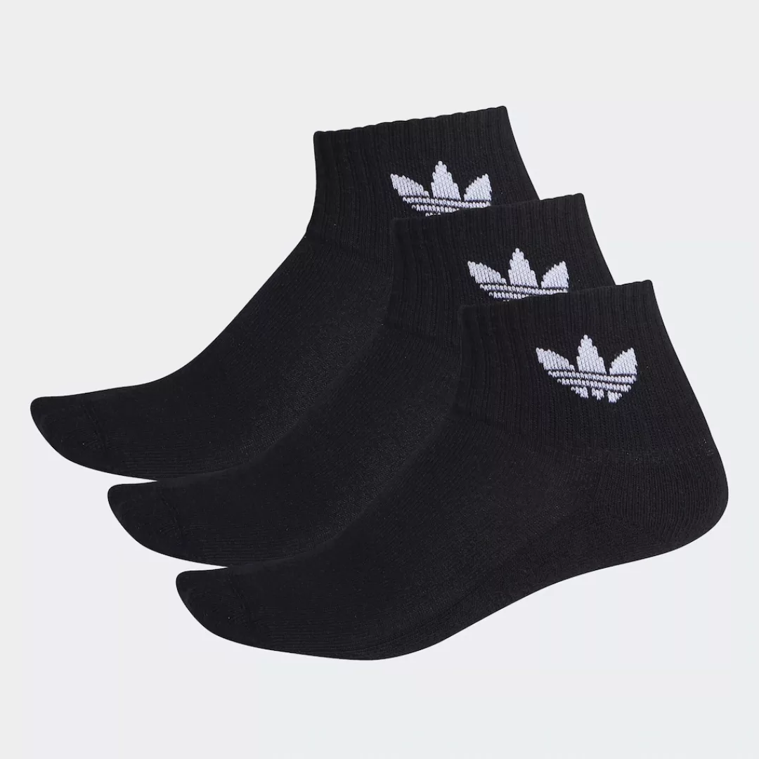 Adidas Originals Knöchel Mid Socken 3 Paare EU 37-39 Black günstig online kaufen