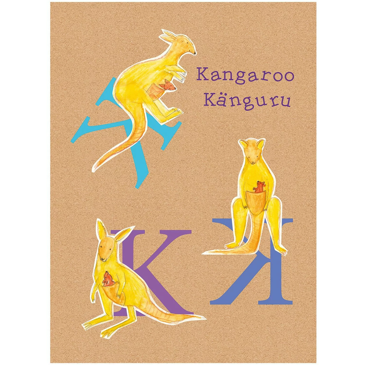 Komar Wandbild ABC Animal K 50 x 70 cm günstig online kaufen