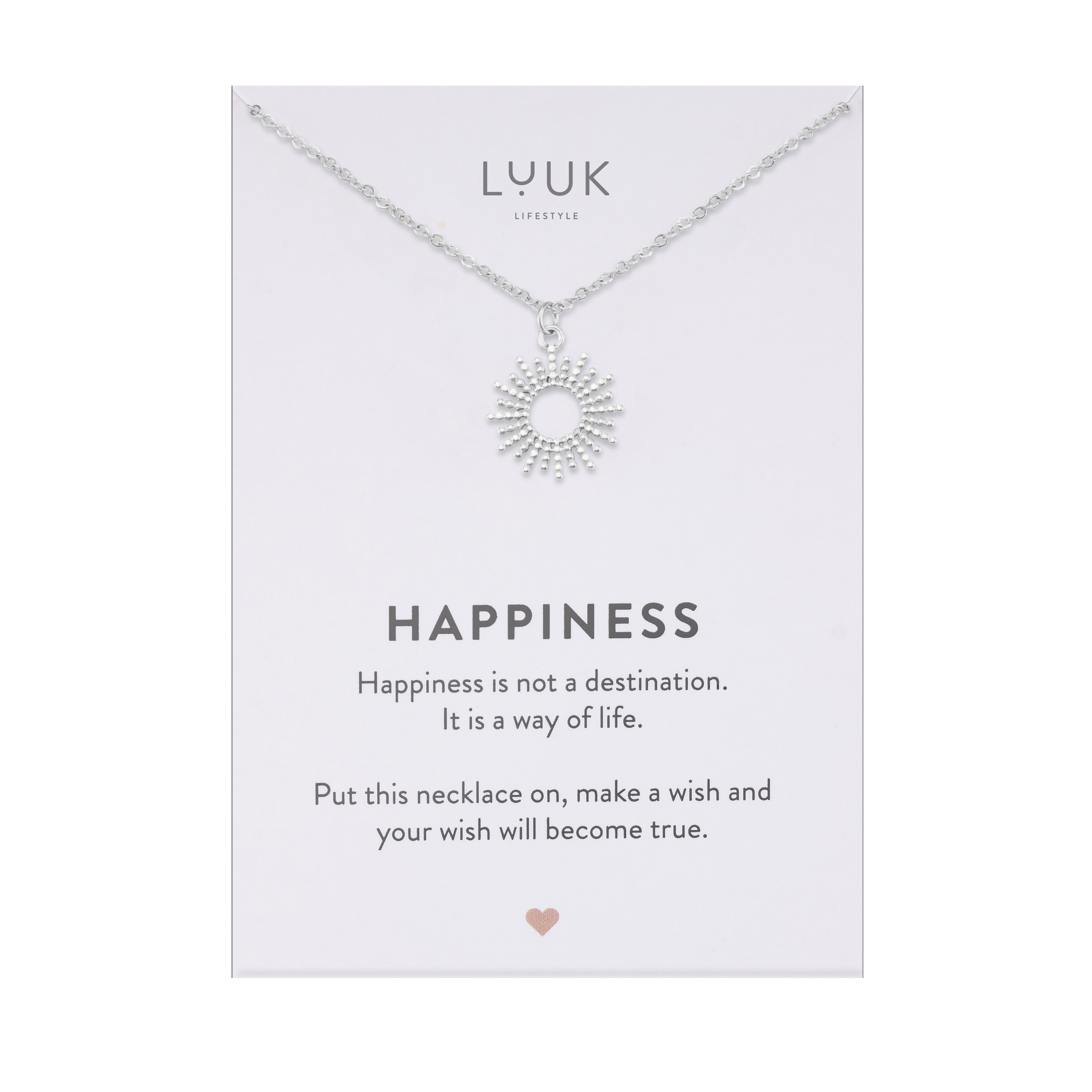 LUUK LIFESTYLE Kette mit Anhänger Sonne, günstig online kaufen