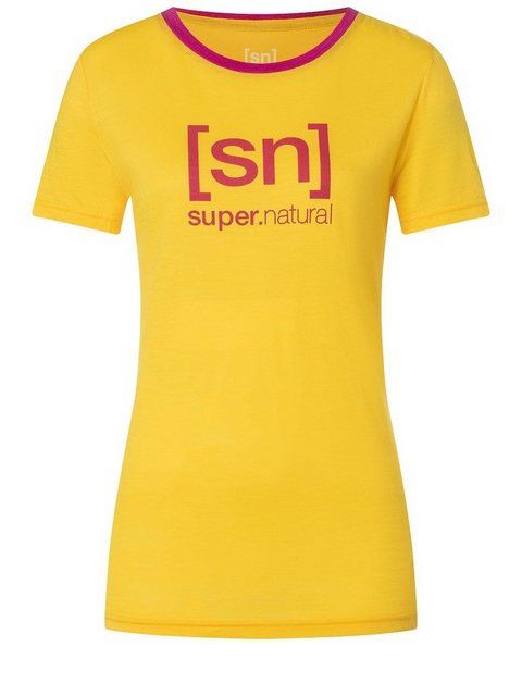 SUPER.NATURAL Print-Shirt Merino T-Shirt W THE ESSENTIAL LOGO TEE pflegelei günstig online kaufen