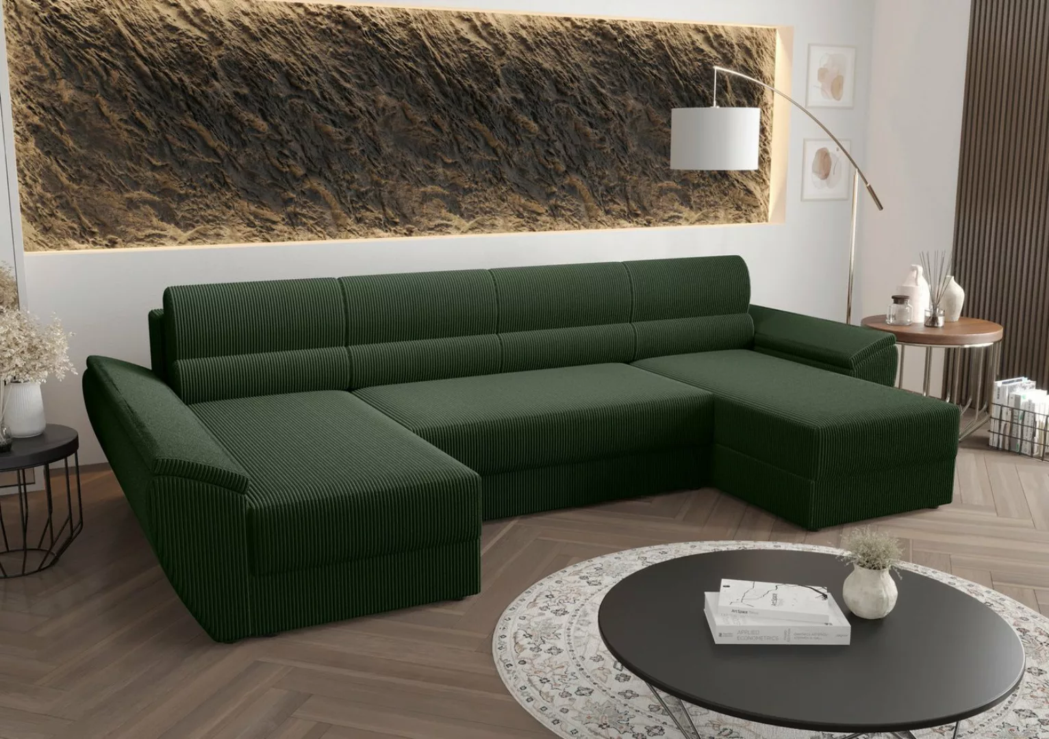 ALTDECOR Wohnlandschaft REB-U3, Couch mit Schlaffunktion, Wohnzimmer - Wohn günstig online kaufen