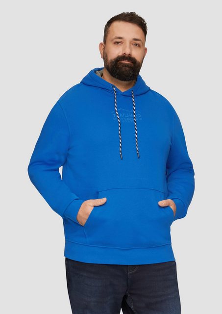 s.Oliver Sweatshirt Hoodie mit Kängurutasche und Stickerei Stickerei günstig online kaufen