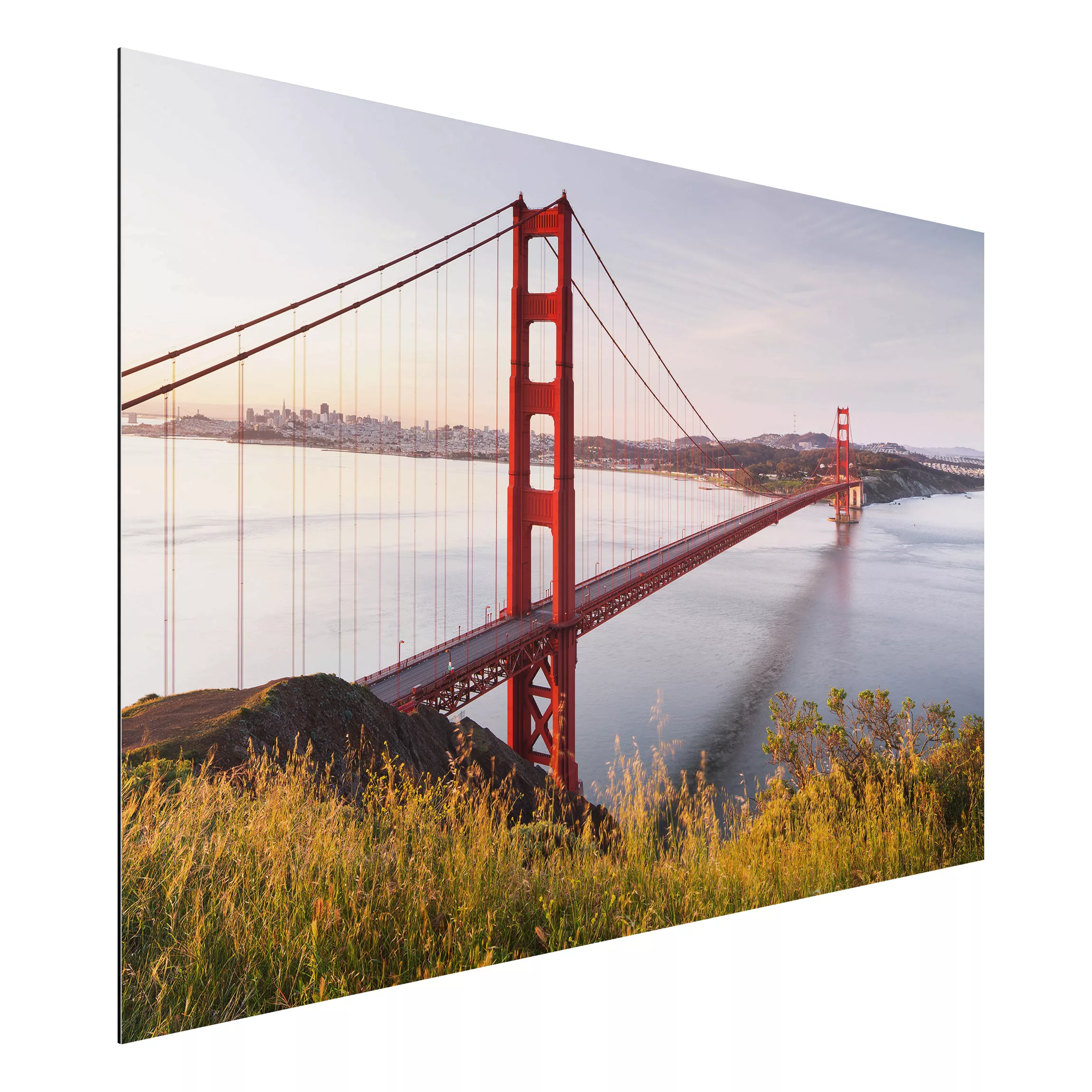 Alu-Dibond Bild Architekur & Skyline - Querformat 3:2 Golden Gate Bridge in günstig online kaufen