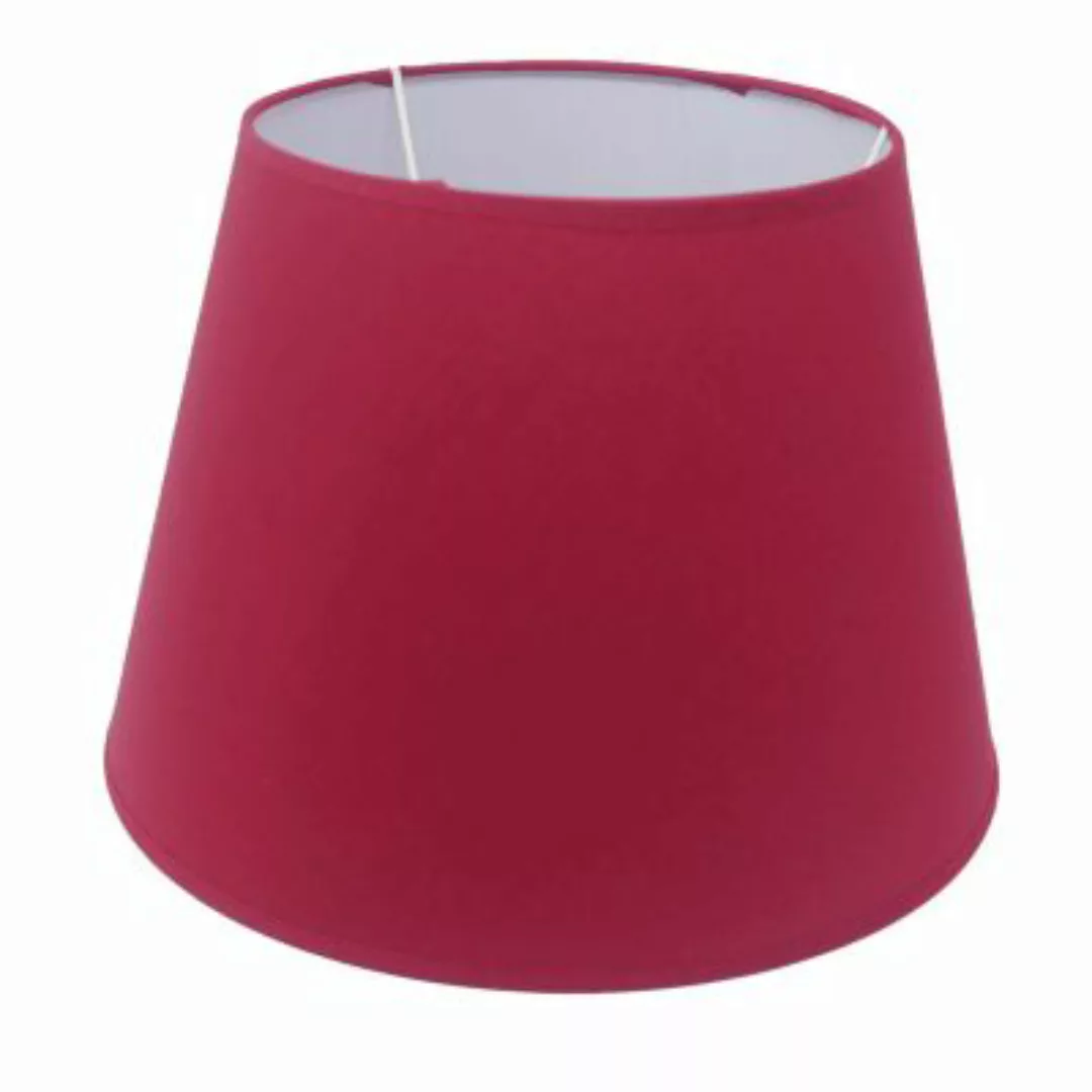 B & S Lampenschirm aus Stoff rot Ø 30 cm E14/E27 Fassungen  Erwachsene günstig online kaufen