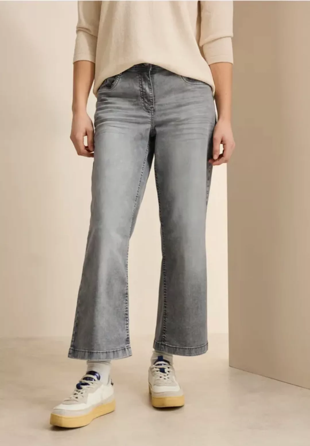Cecil Weite Jeans, softer Materialmix günstig online kaufen