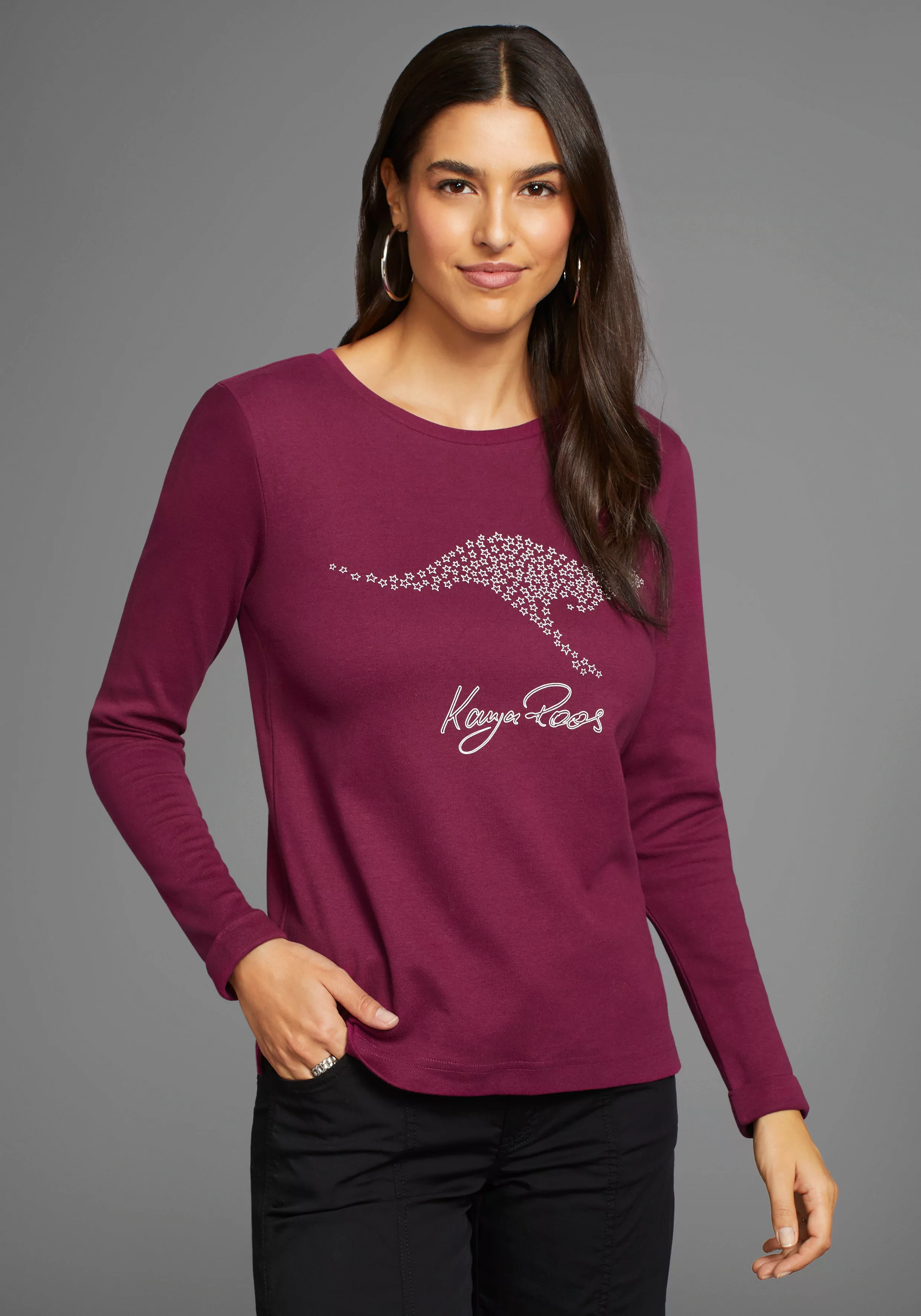 KangaROOS Sweatshirt mit Logo Frontprint - NEUE FARBEN günstig online kaufen