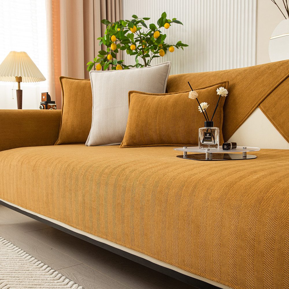 NUODWELL Sofahusse Sofabezug,Rutschfester Sofaschoner Ecksofa 1/2/3/4-Sitze günstig online kaufen
