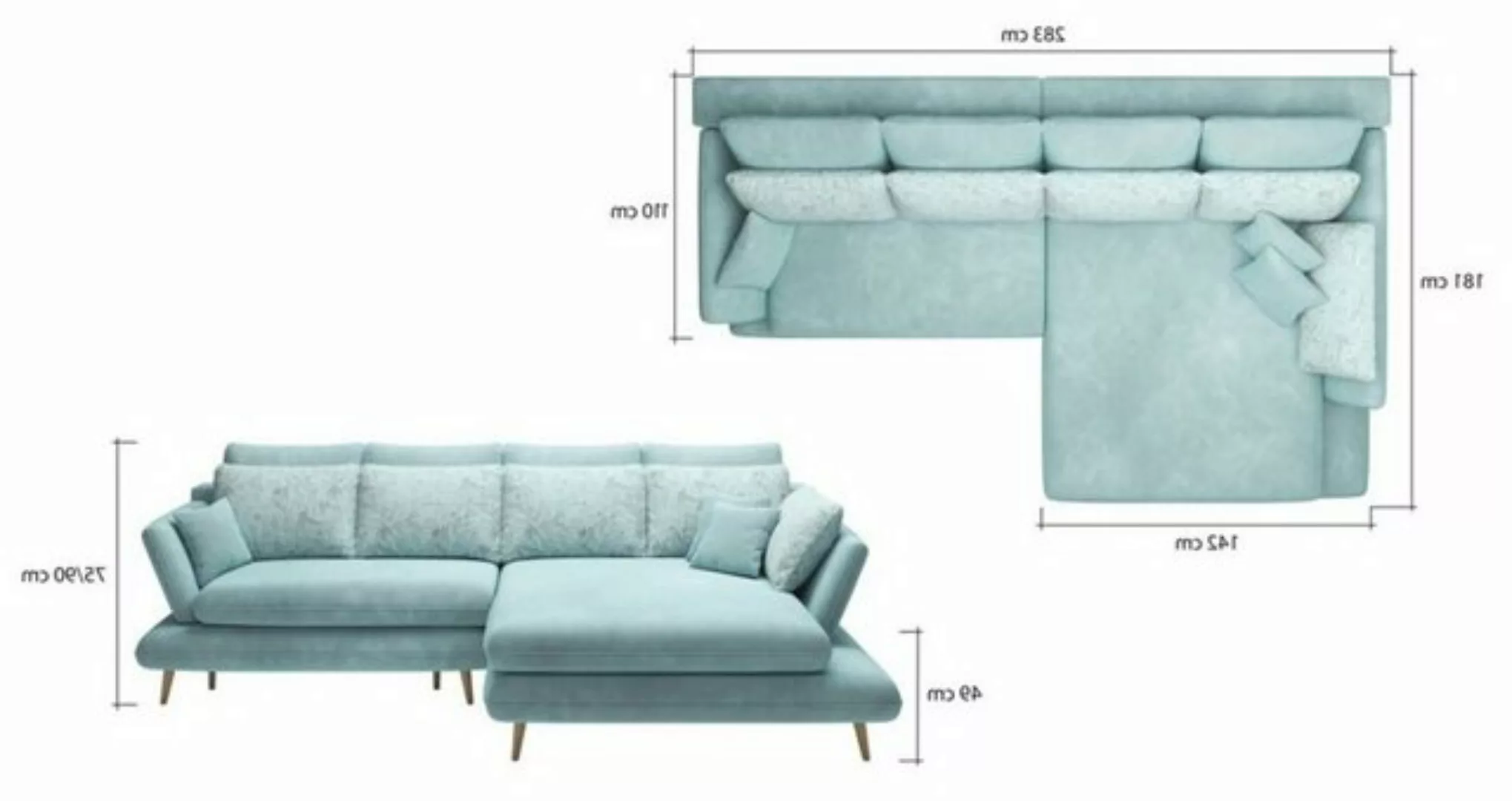 Stylefy Ecksofa Mondino, L-Form, Eckcouch, Design günstig online kaufen