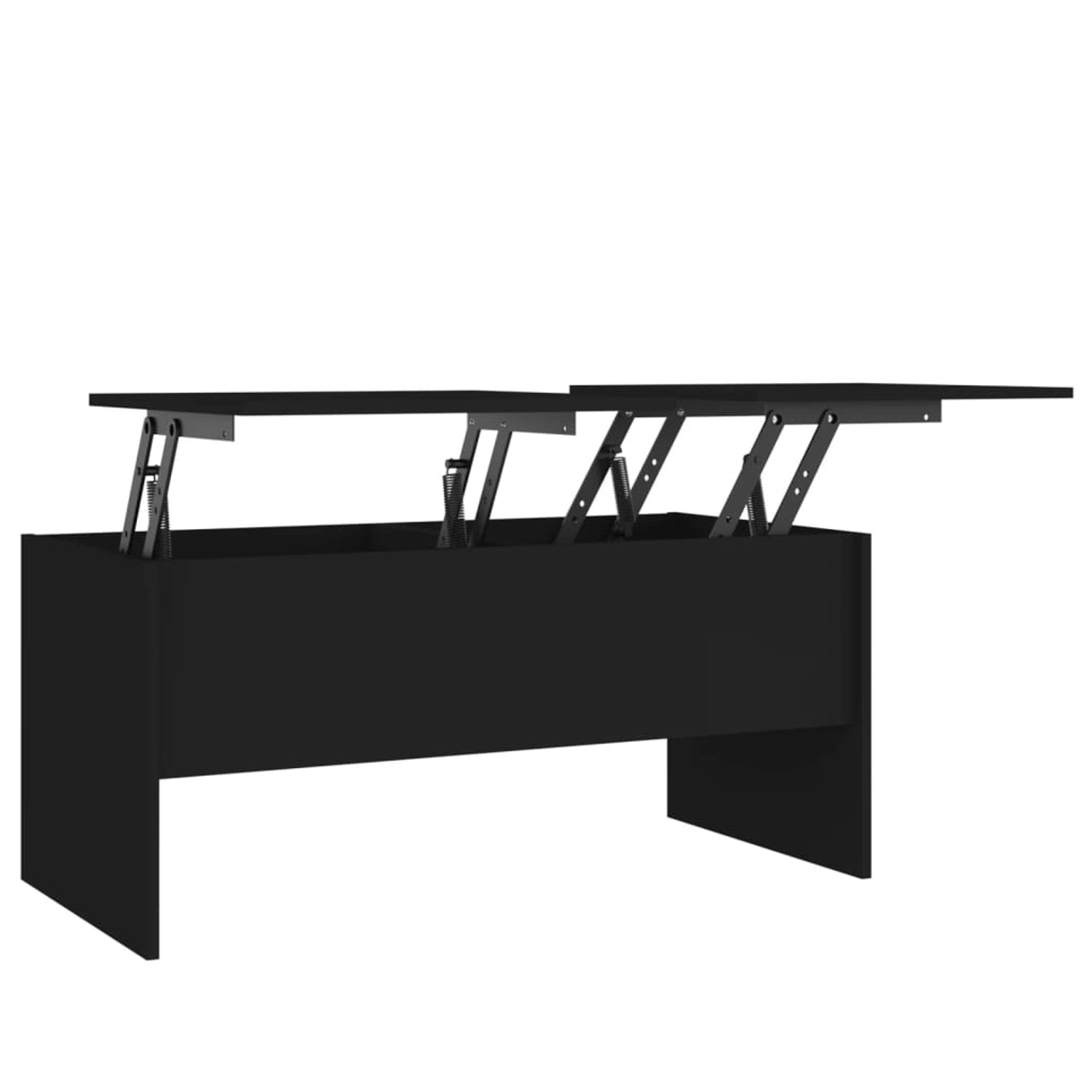 vidaXL Couchtisch Schwarz 102x50,5x46,5 cm Holzwerkstoff günstig online kaufen