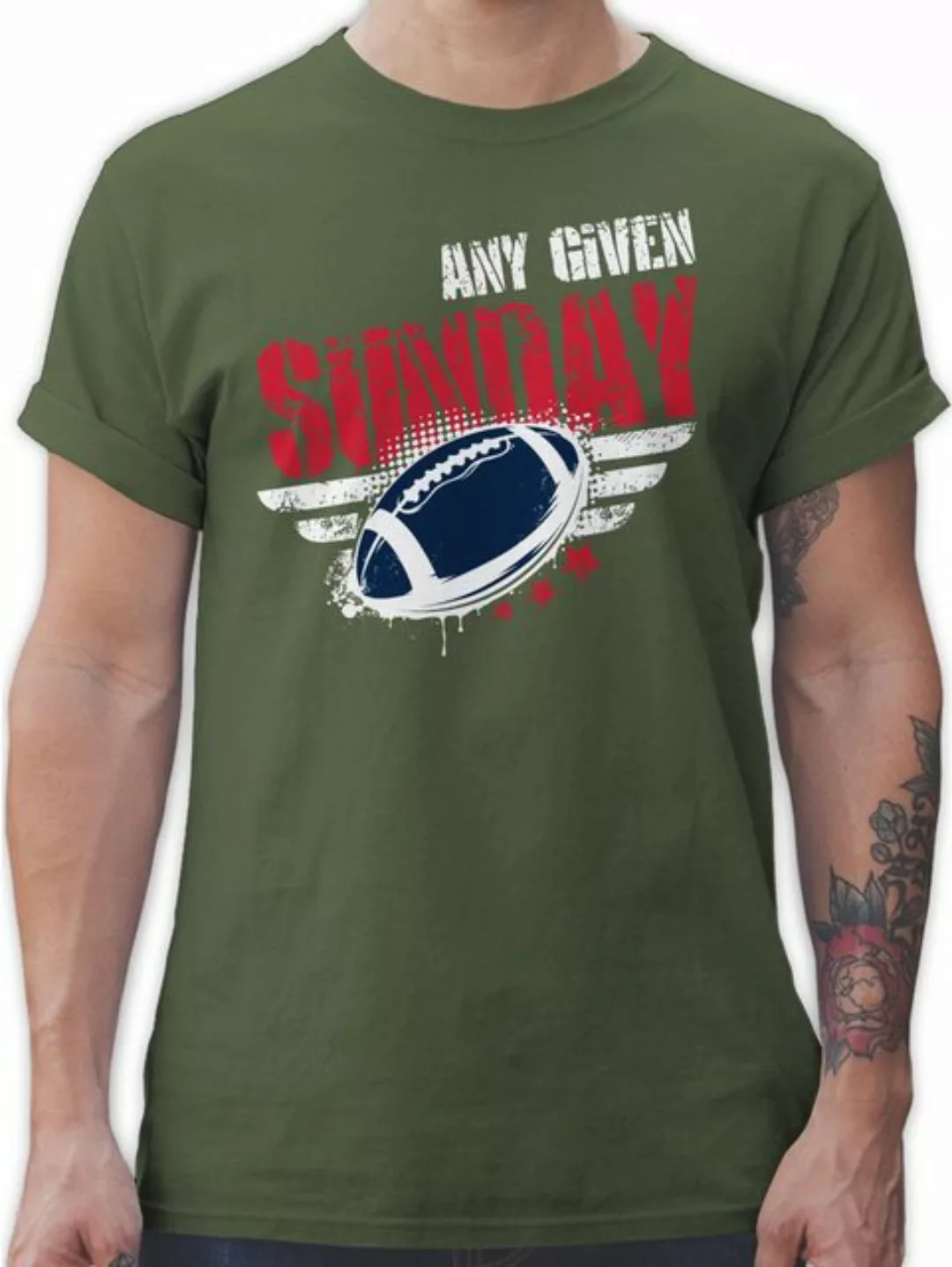 Shirtracer T-Shirt Any Given Sunday Football New England American Football günstig online kaufen