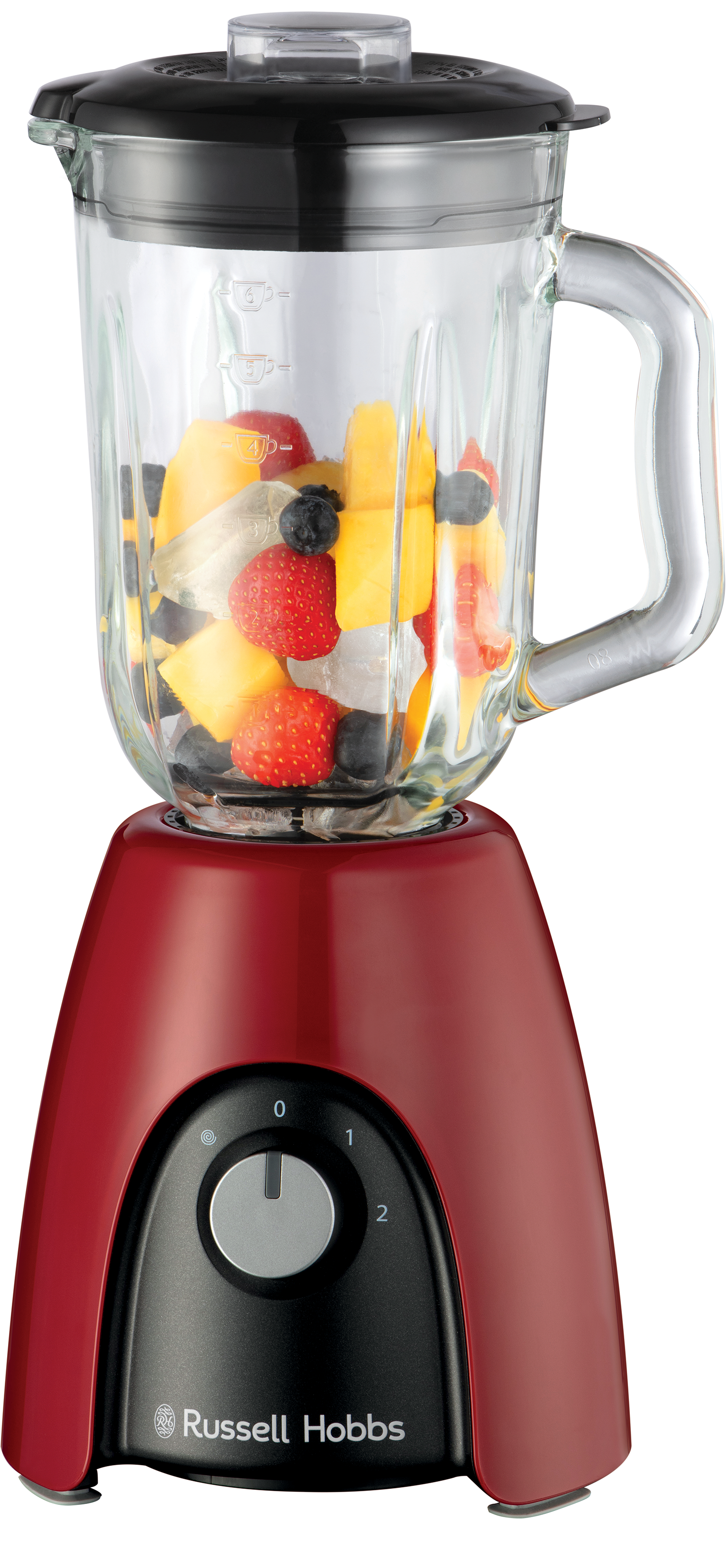 RUSSELL HOBBS Standmixer »Desire 27120-56, 850 Watt,«, 650 W, Glas, rot,2 G günstig online kaufen