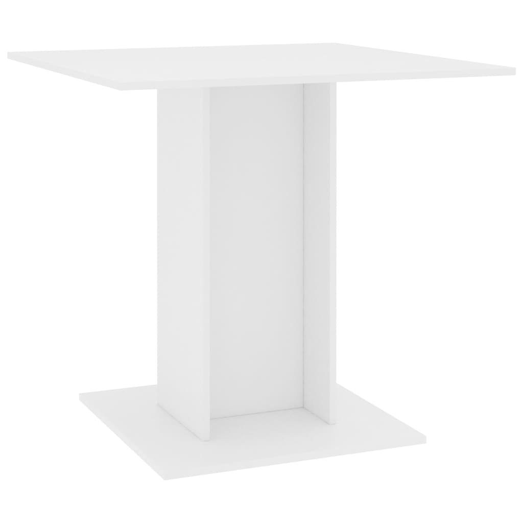 furnicato Esstisch Weiß 80x80x75 cm Holzwerkstoff günstig online kaufen
