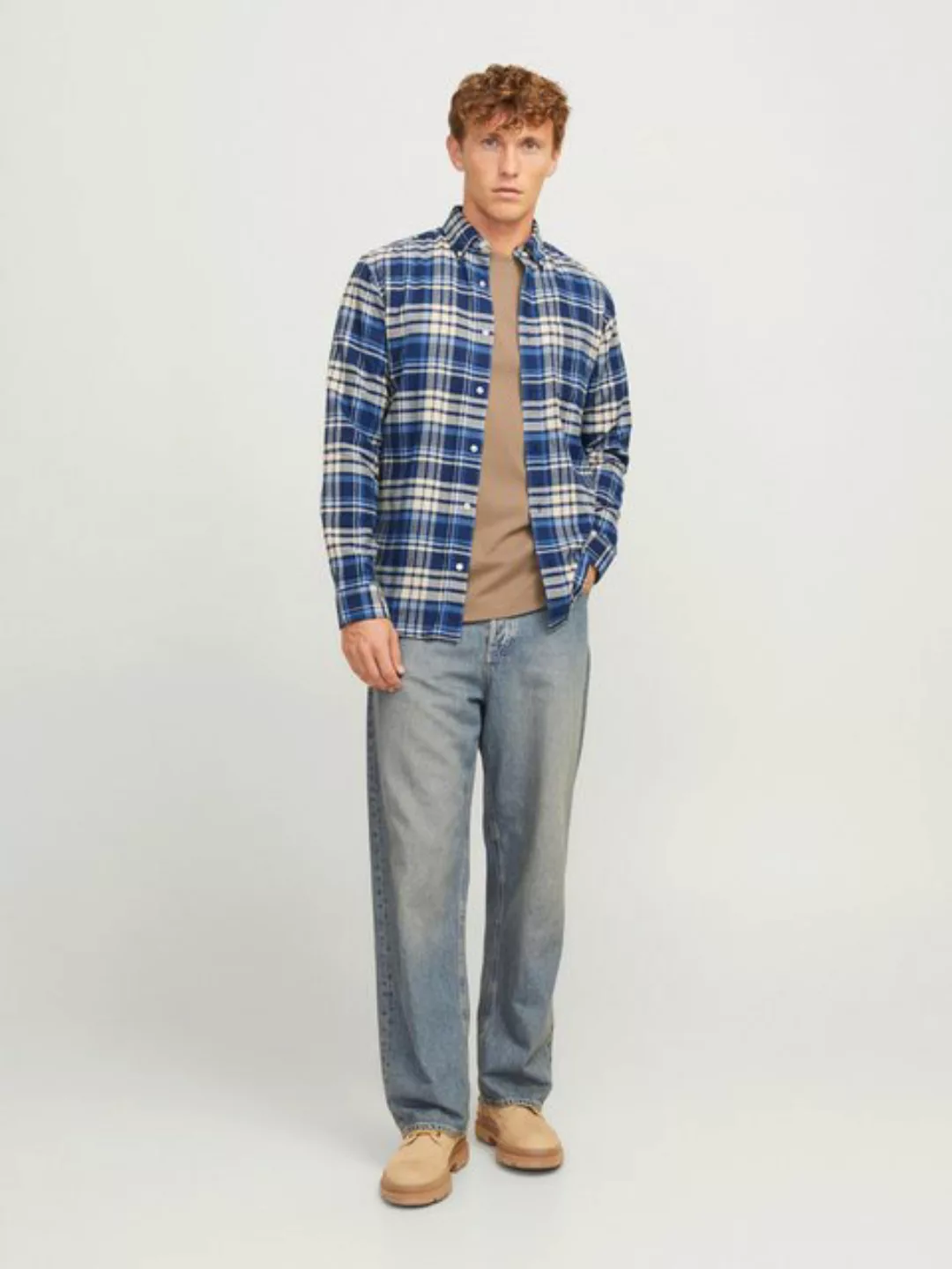 Jack & Jones Langarmhemd JPRBLUNORRIS FLANNEL LS SHIRT BF LN günstig online kaufen