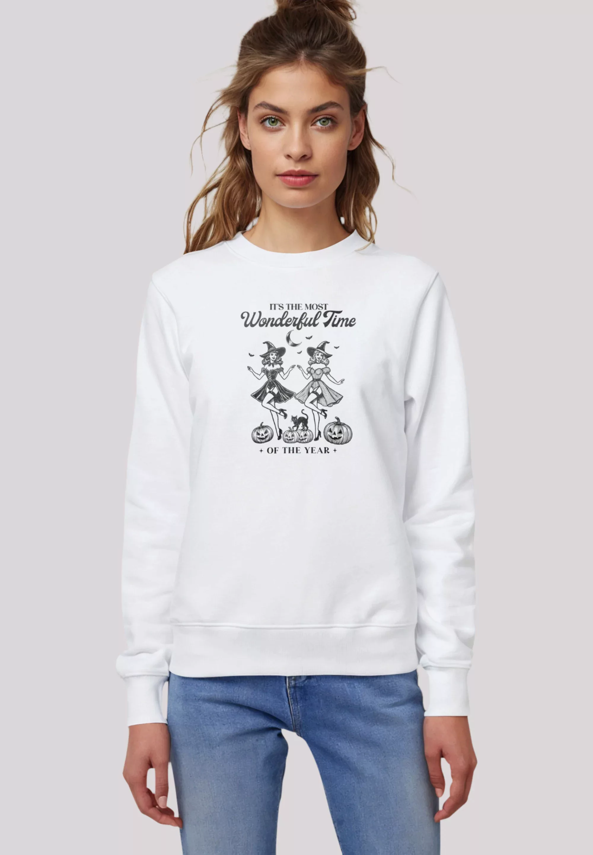 F4NT4STIC Sweatshirt "Halloween Witch most wonderful time", Premium Qualitä günstig online kaufen