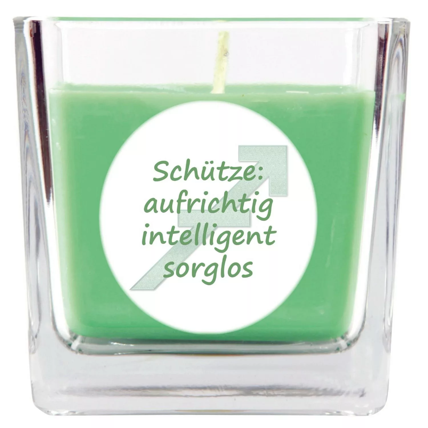 HS Candle Duftkerze & Glas Sternzeichen Coconut Limes 50 Stunden Schütze günstig online kaufen