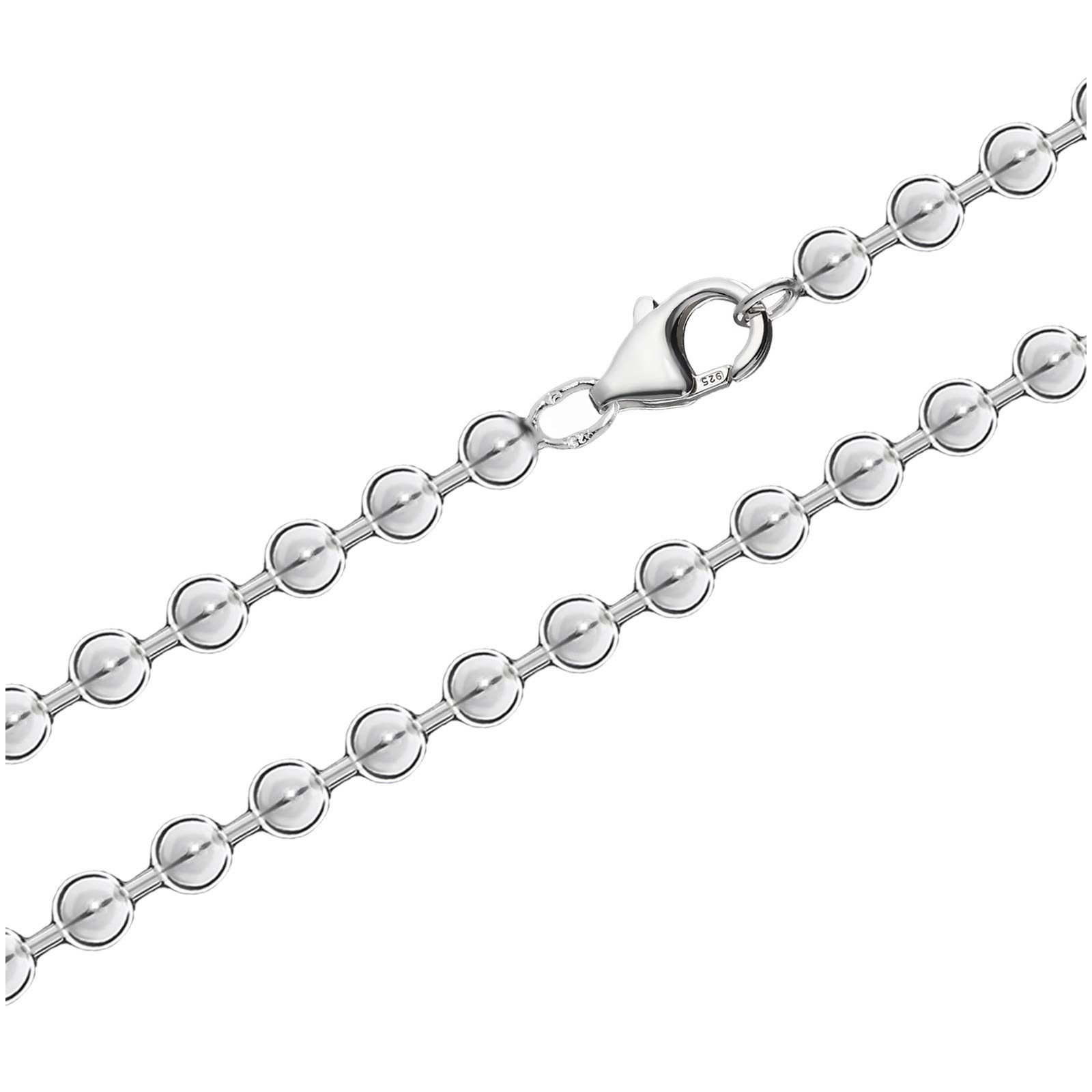 NKlaus Silberkette 60cm Kugelkette 4,5mm 925 günstig online kaufen