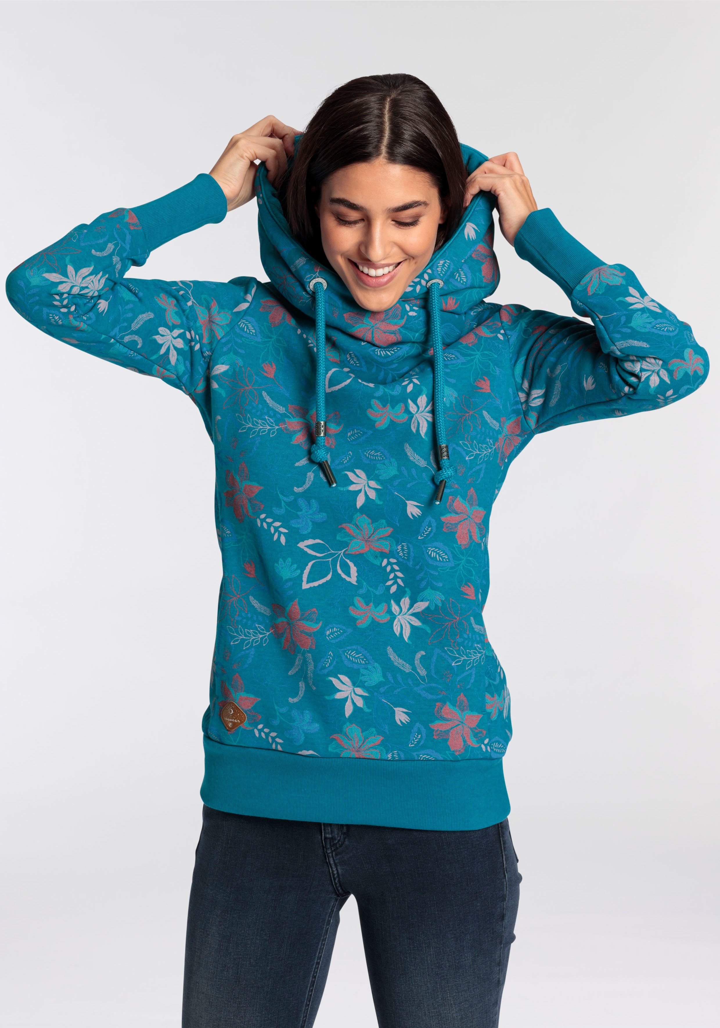 Ragwear Kapuzensweatshirt GRIPY FLOWERS O Hoodie günstig online kaufen
