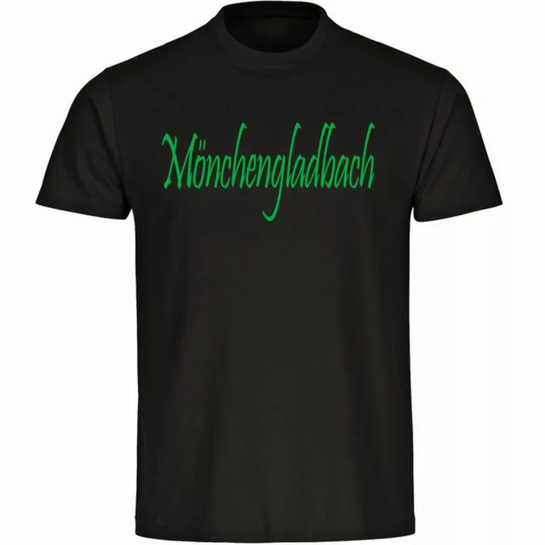 multifanshop T-Shirt Herren Mönchengladbach - Schriftzug - Männer günstig online kaufen