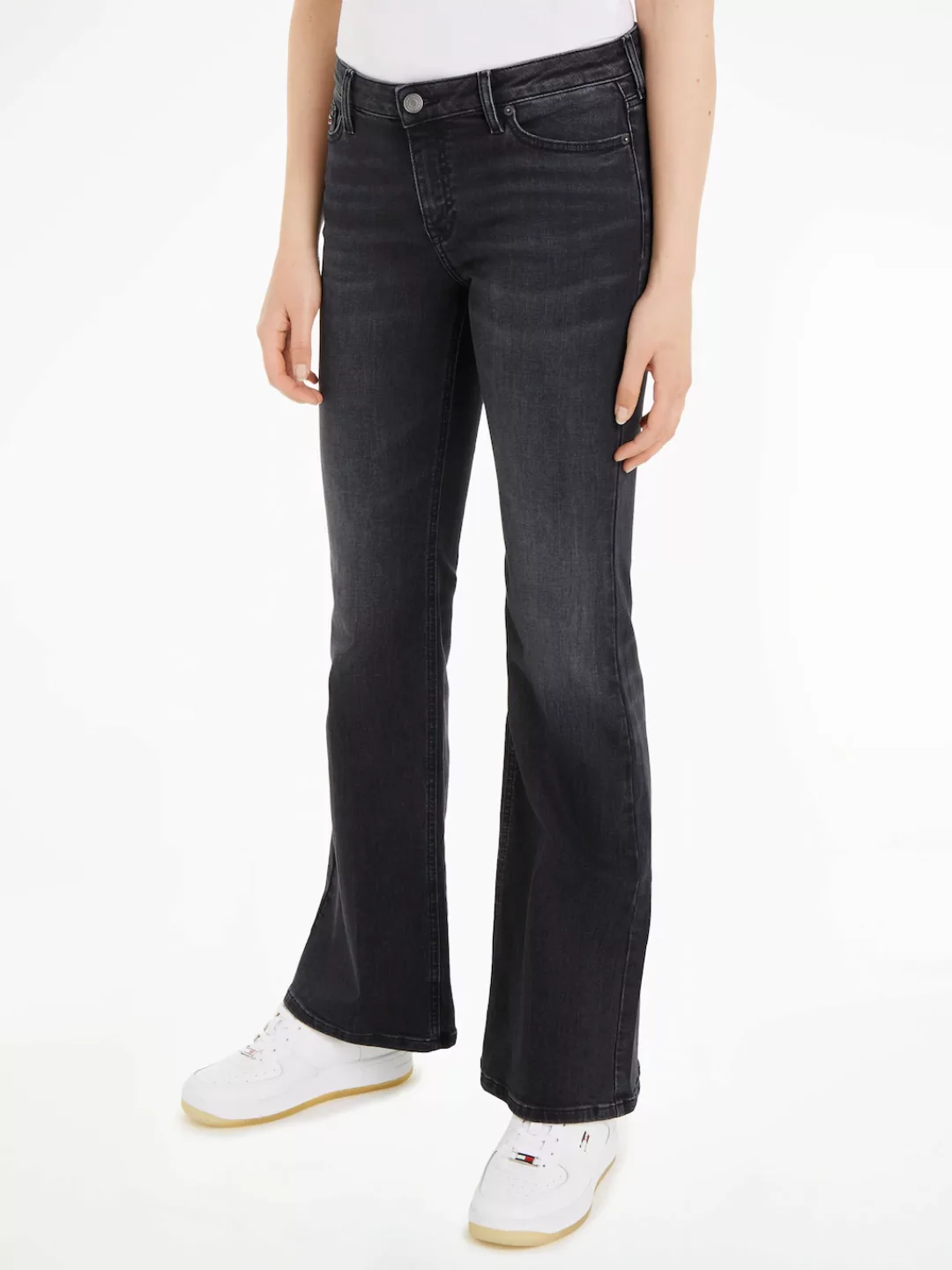 Tommy Jeans Bequeme Jeans mit Ledermarkenlabel günstig online kaufen