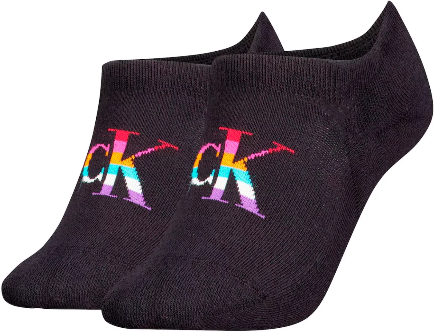 Calvin Klein Jeans Füßlinge "CKJ WOMEN FOOTIE HIGH CUT PRIDE", (Packung, 2e günstig online kaufen