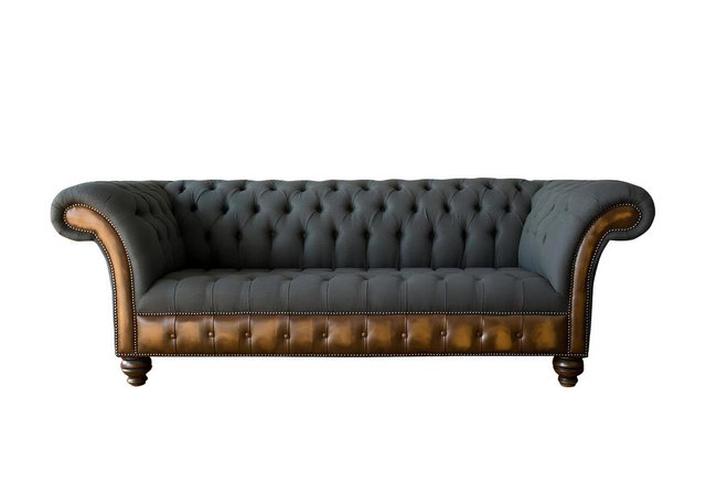 Xlmoebel Sofa Neue klassische Sofas in dunkelgrauem Chesterfield-Design, He günstig online kaufen