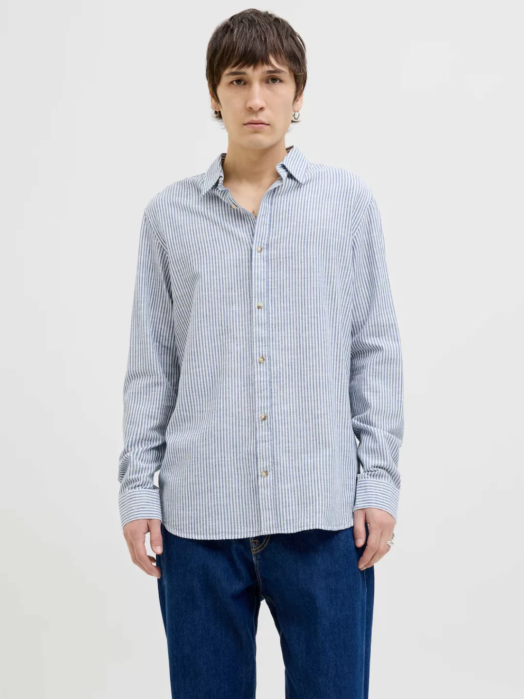 Jack & Jones Langarmhemd JJESUMMER SHIRT LS SN mit Hemdkragen günstig online kaufen