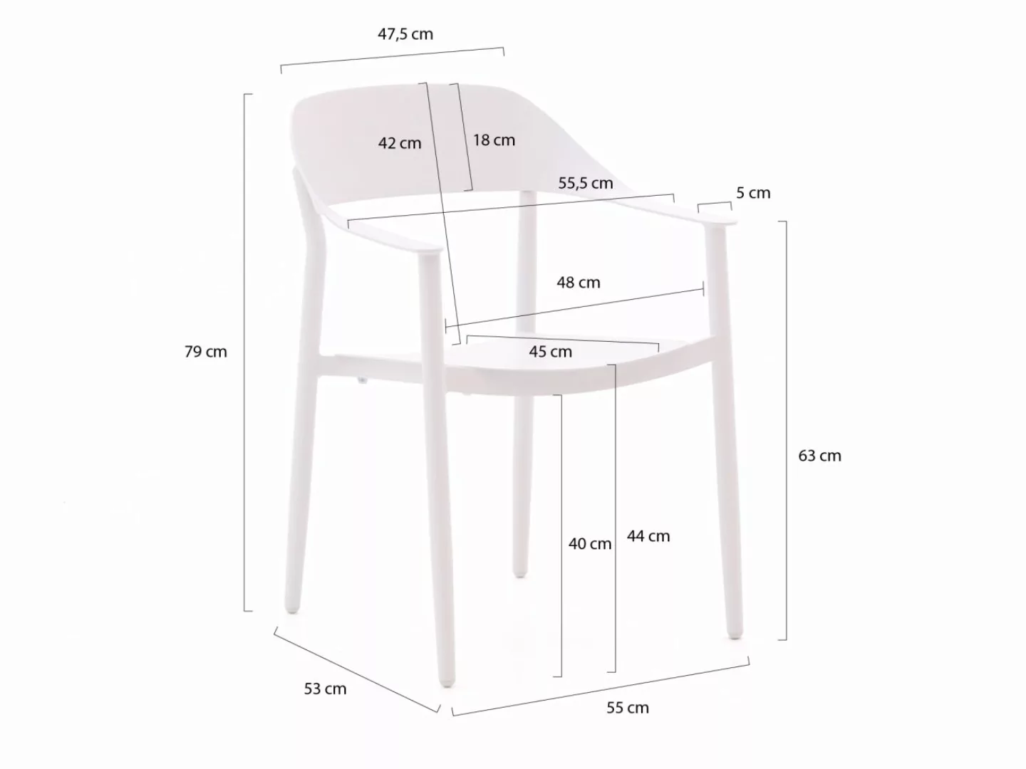 Bellagio Valli/Falcade ø115 cm Gartenmöbel-Set 5-Teilig Stapelbar günstig online kaufen