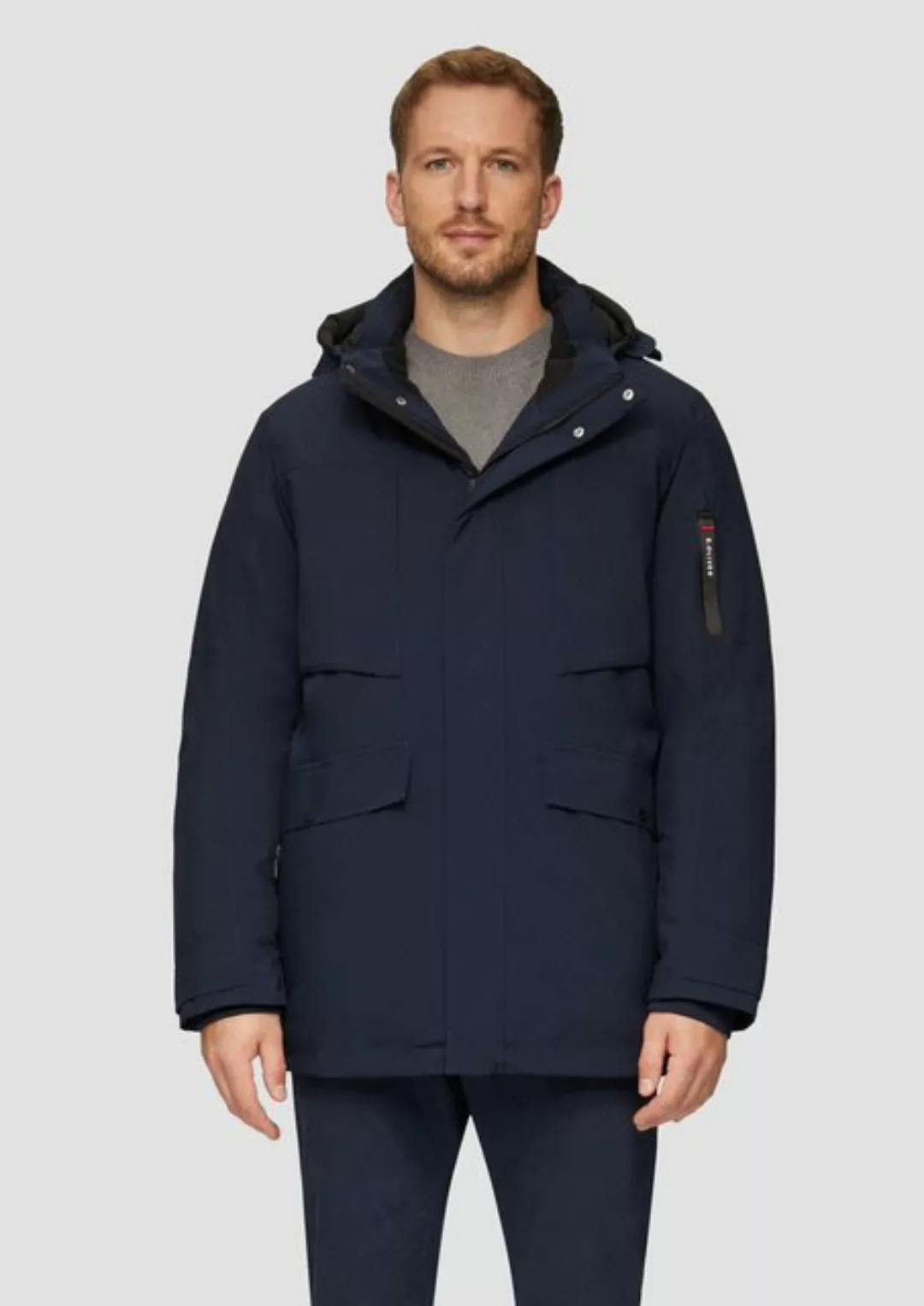 s.Oliver Allwetterjacke Wasserabweisender Parka mit abnehmbarer Kapuze und günstig online kaufen