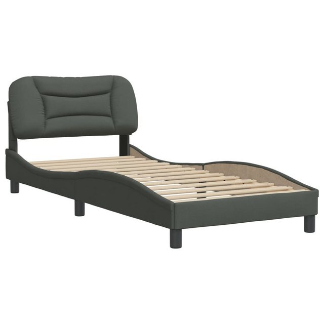 vidaXL Bett Bettgestell mit Kopfteil Blau 80x200 cm Stoff günstig online kaufen