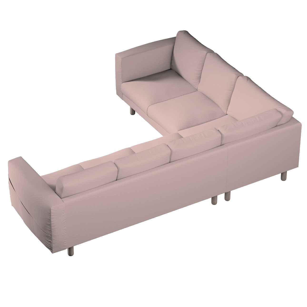 Bezug für Norsborg 5-Sitzer Ecksofa, rosa, Norsborg 5-Sitzer Ecksofabezug, günstig online kaufen