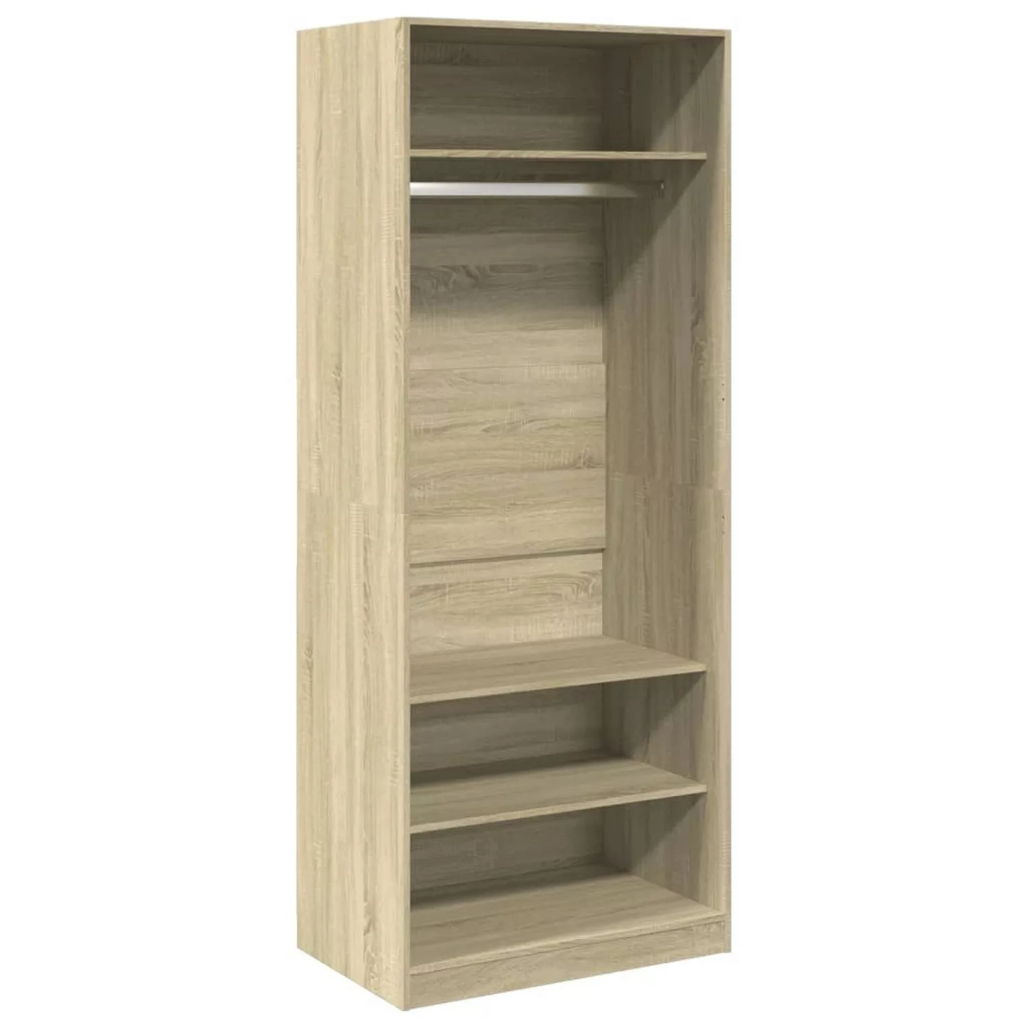 vidaXL Kleiderschrank Kleiderschrank Sonoma-Eiche 80x50x200 cm Spanplatte günstig online kaufen