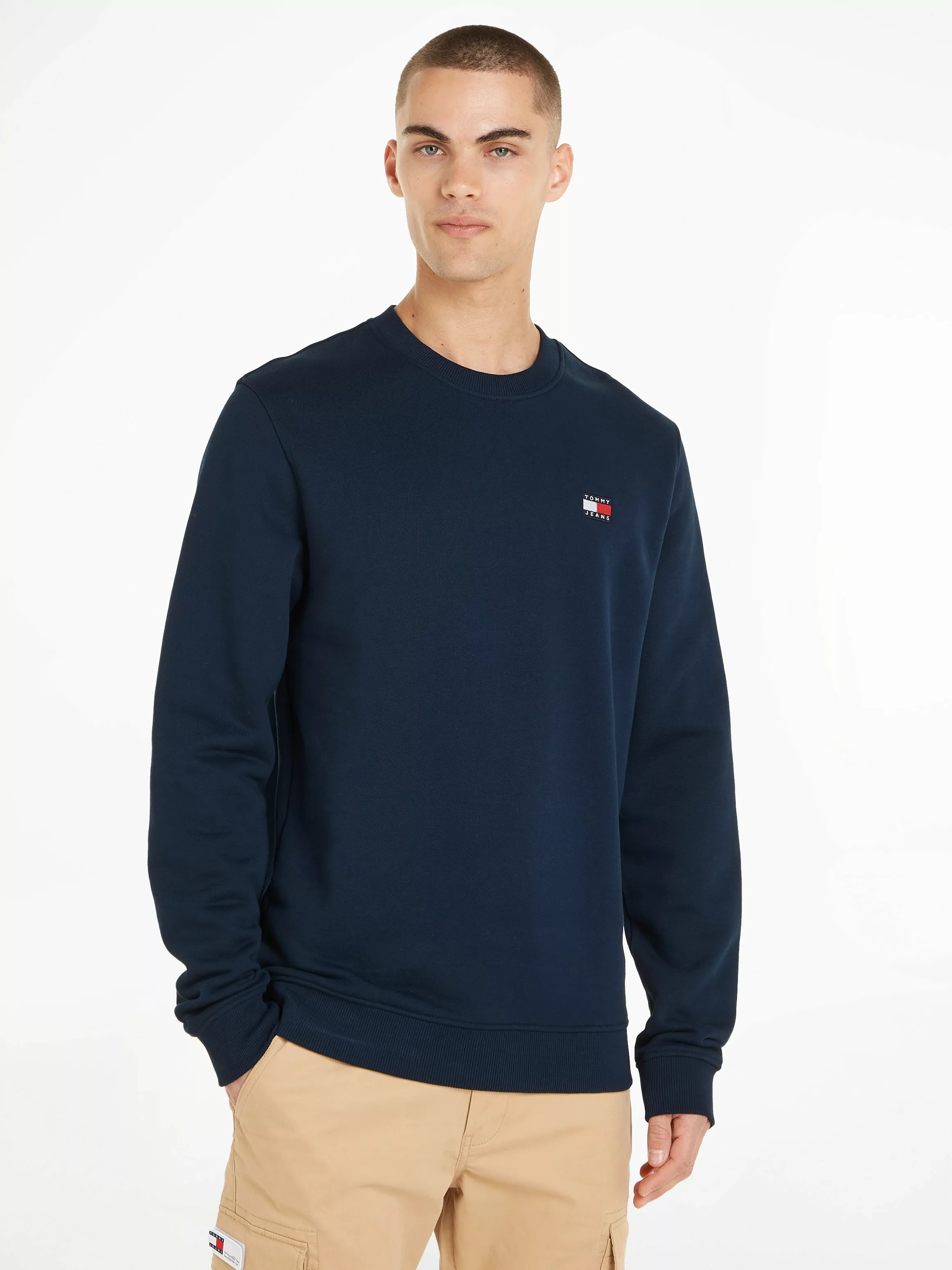 Tommy Jeans Sweatshirt TJM REG BADGE CREW EXT mit Rundhalsausschnitt günstig online kaufen