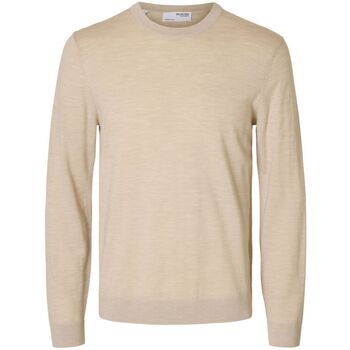 Selected  Pullover 16094647 TRAY MERINO CREW-OATMEAL günstig online kaufen