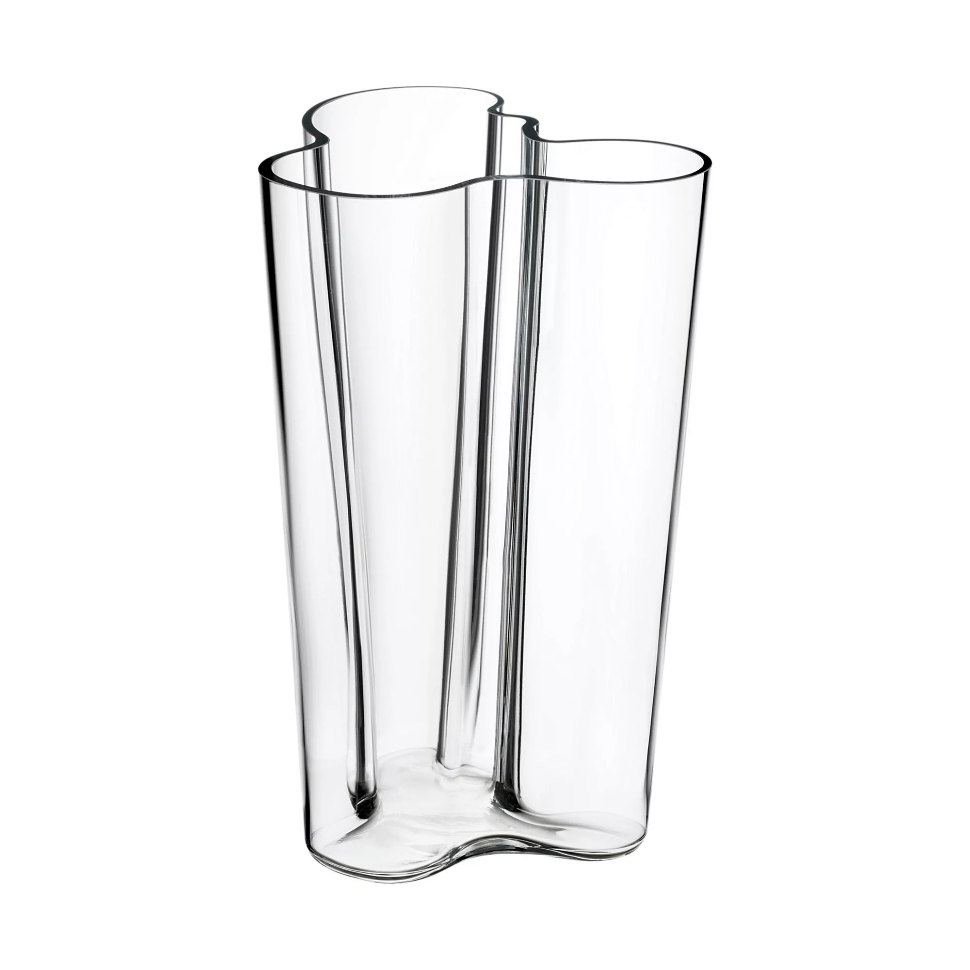 Vase Aalto glas transparent / 17 x 17 x H 25 cm - Alvar Aalto, 1936 - Iitta günstig online kaufen
