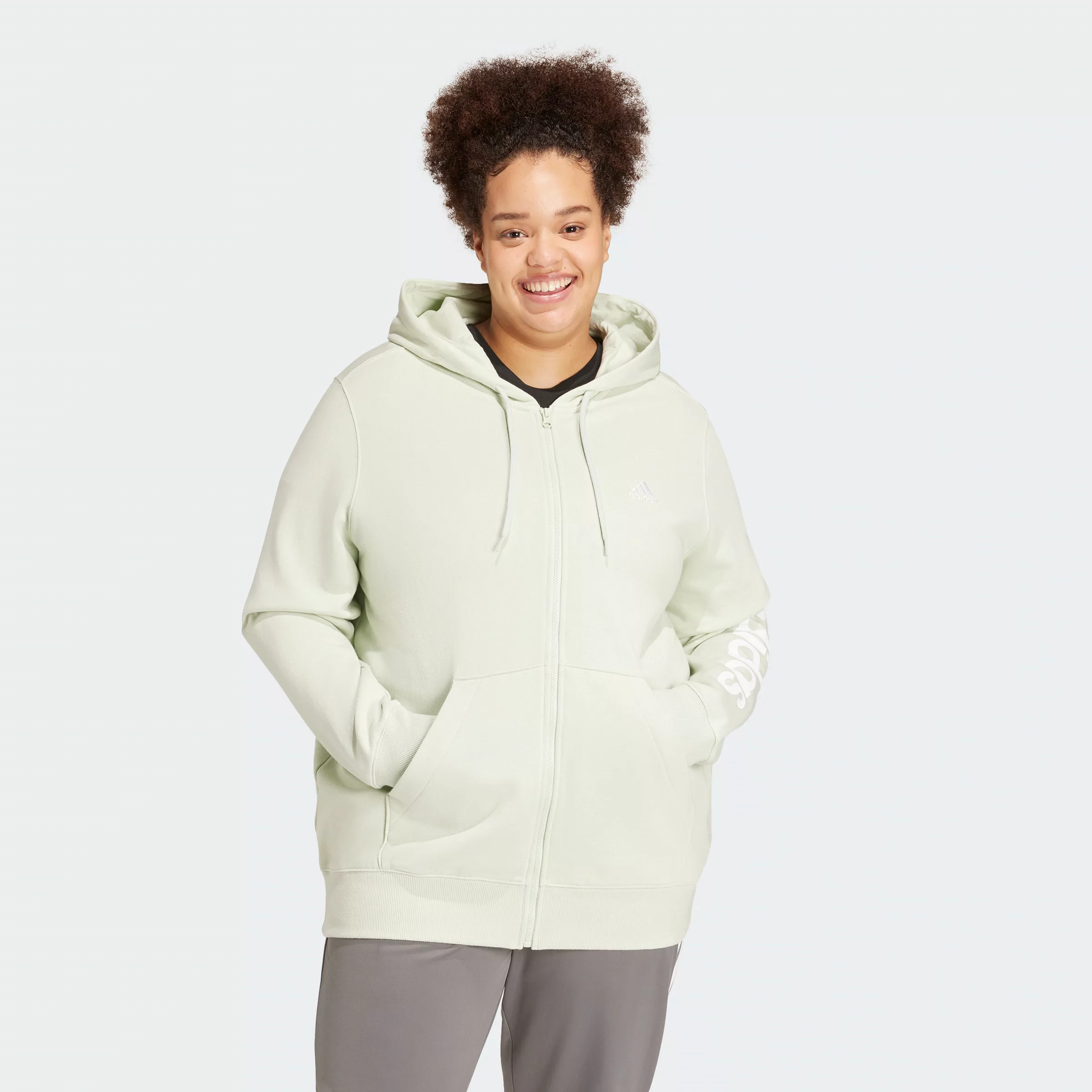 adidas Sportswear Outdoorjacke "ESSENTIALS LINEAR FRENCH TERRY KAPUZENJACKE günstig online kaufen