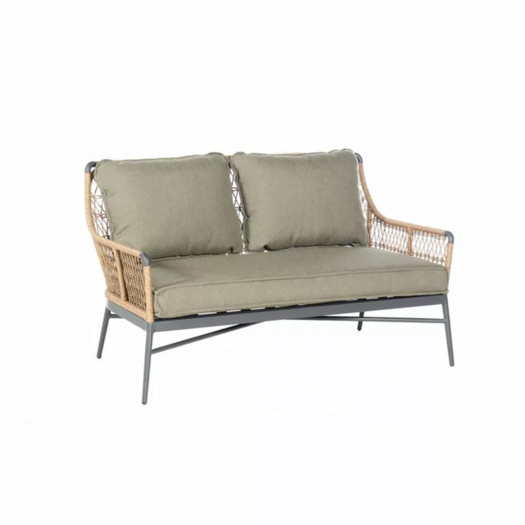 Natur24 Lounge-Sofa Retro 140 x 68 x 80 cm Aluminium und Olefin Sofa Lounge günstig online kaufen