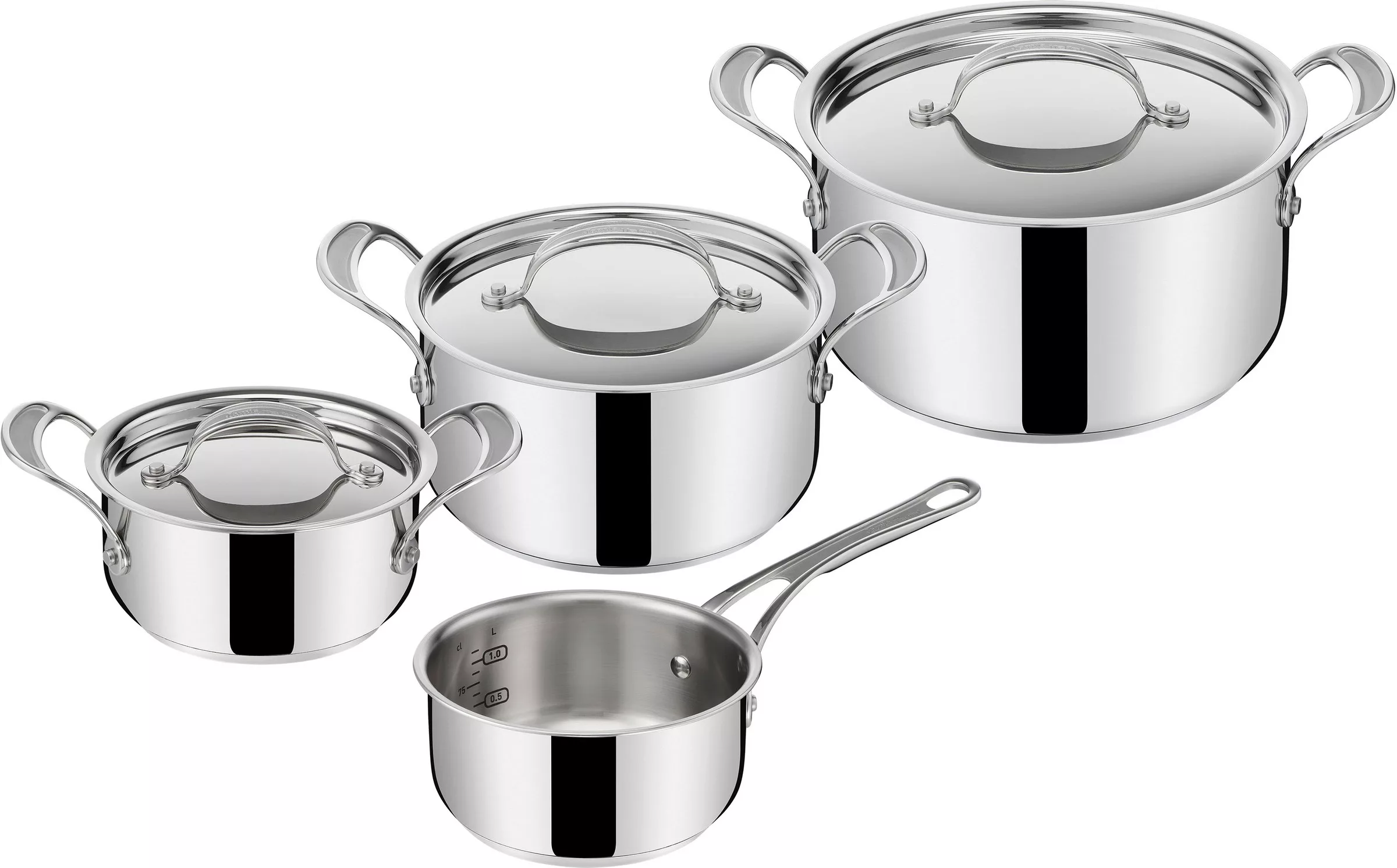 Tefal 7-teiliges Edelstahl Topfset Cook`s Classic silber günstig online kaufen