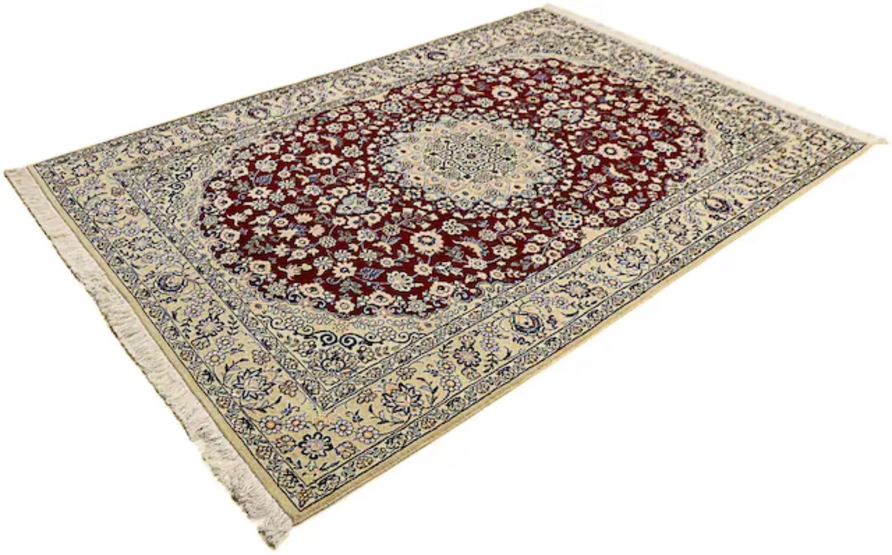 morgenland Orientteppich »Perser - Nain - Royal - 218 x 156 cm - dunkelrot« günstig online kaufen