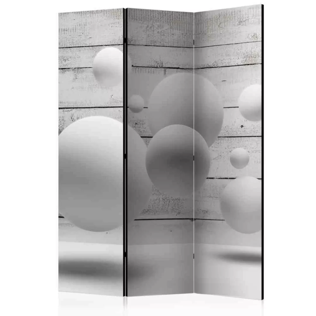 Raumtrenner mit 3D Kugel Motiv 135 cm breit günstig online kaufen