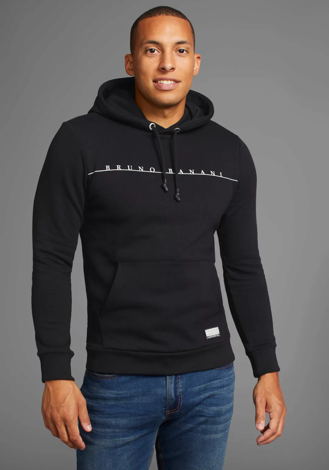 Bruno Banani Kapuzensweatshirt, mit modernem Logodruck - NEUE KOLLEKTION günstig online kaufen