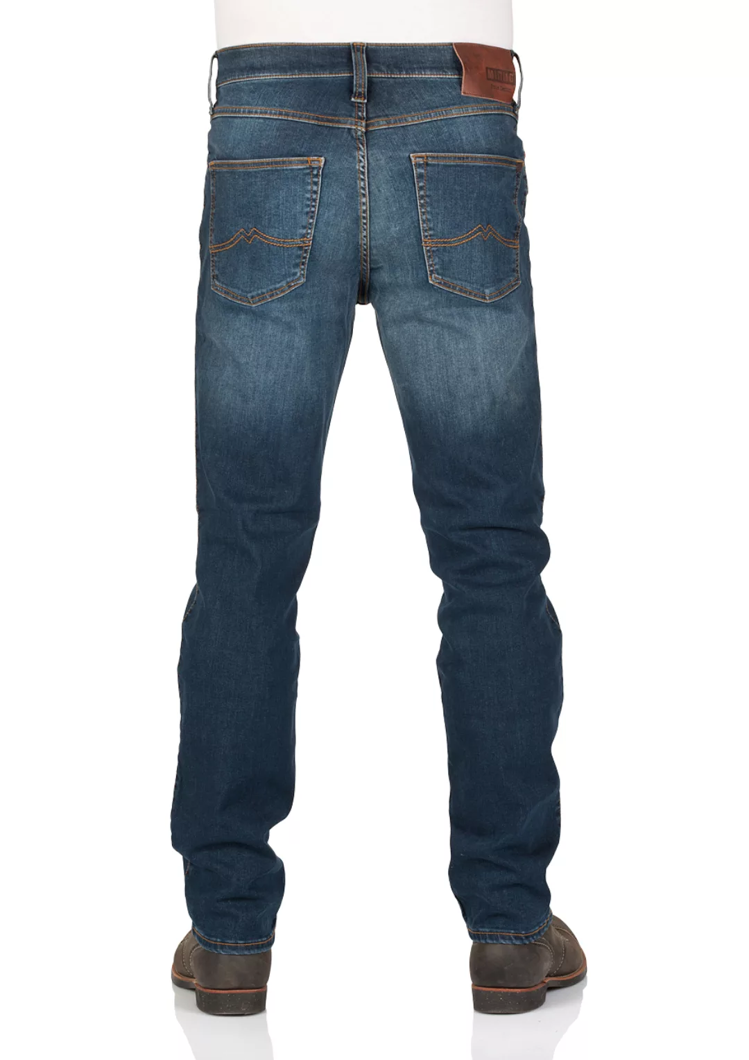 Mustang Herren Jeans Tramper - Tapered Fit - Blau - Denim Blue günstig online kaufen