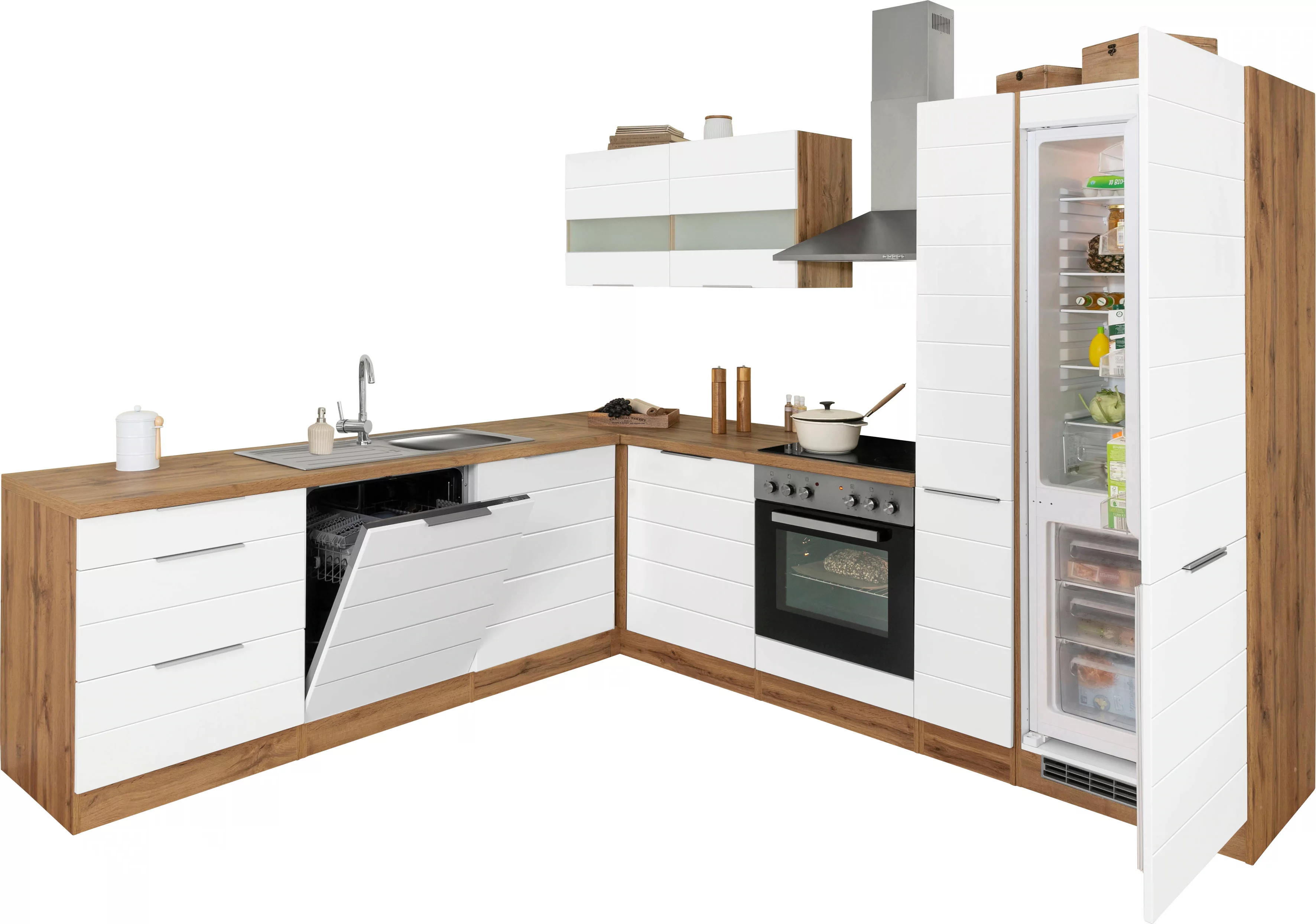 KOCHSTATION Winkelküche "KS-Luhe", Stellbreite 240x270 cm, wahlweise mit od günstig online kaufen