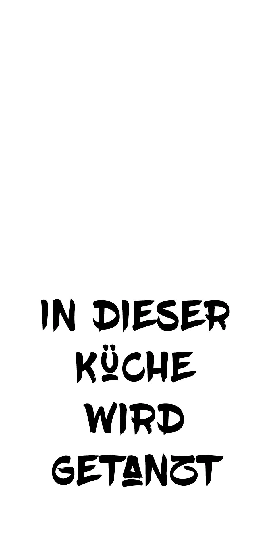 queence Wanddekoobjekt "In dieser Küche wird getanzt", Stahlschild, Blechsc günstig online kaufen