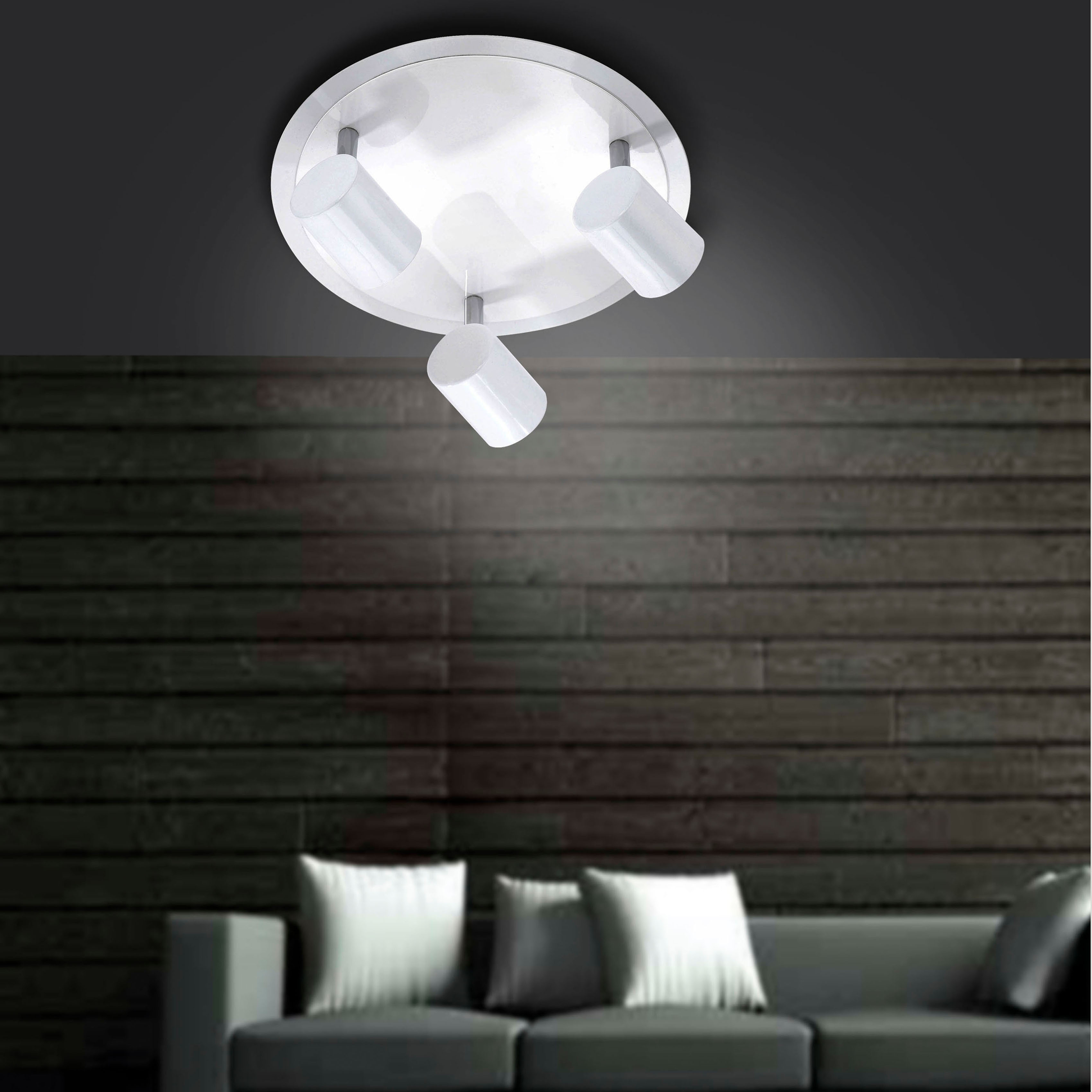 my home LED Deckenleuchte »Maci«, 3 flammig-flammig, rund, warmweiß, dreh- günstig online kaufen