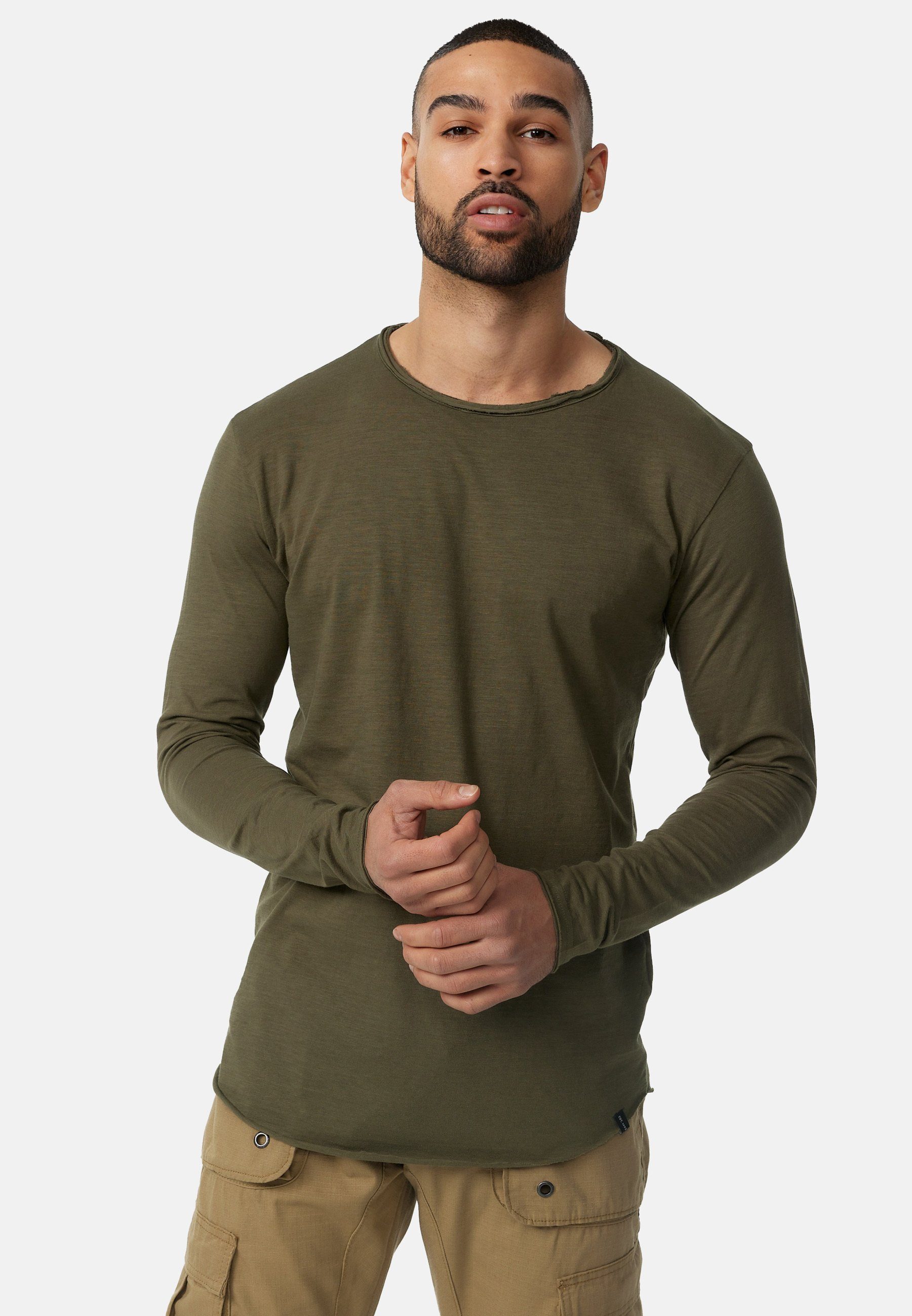Indicode Langarmshirt Willbur Longsleeve Longsleeve günstig online kaufen