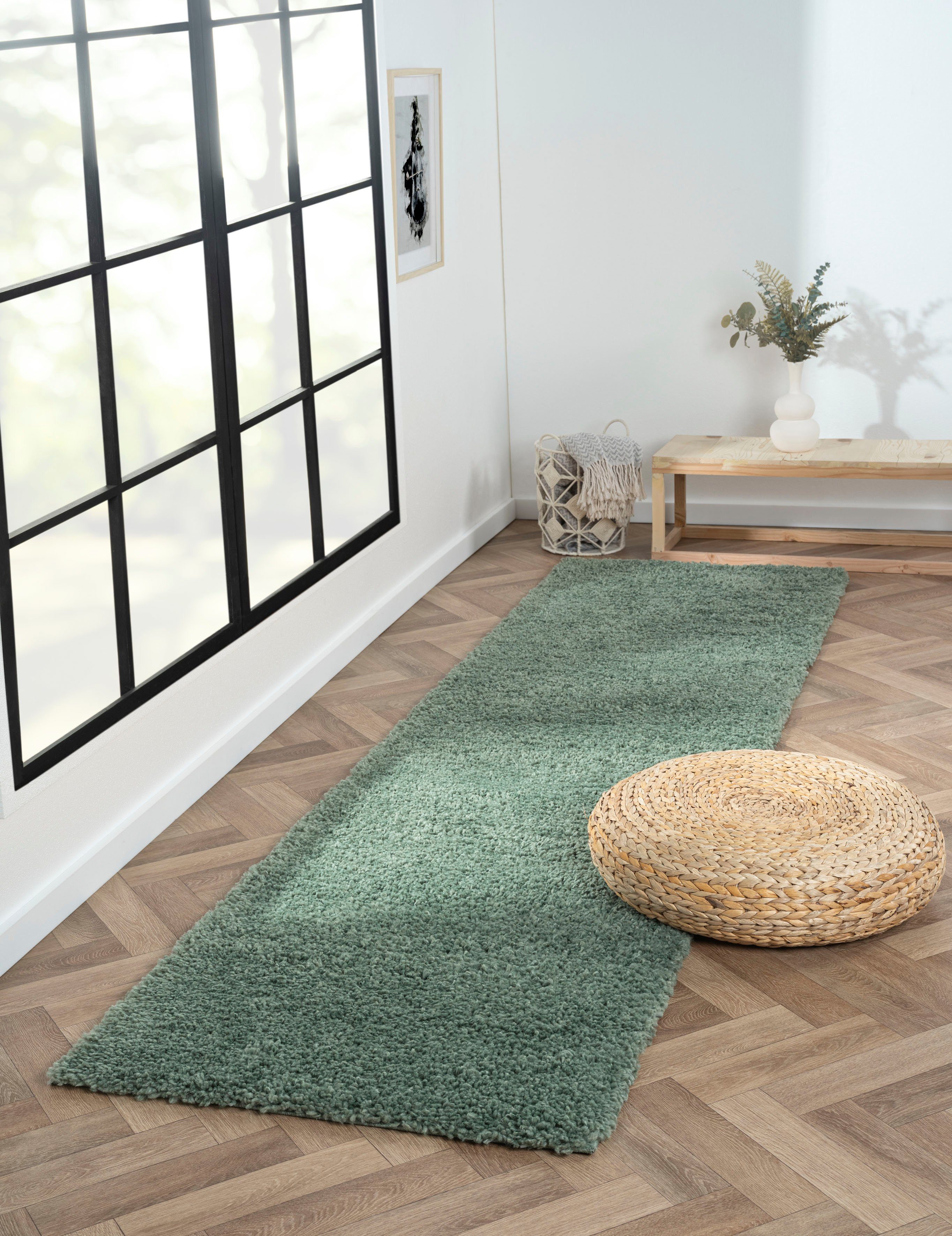 Myflair Möbel & Accessoires Hochflor-Läufer »My Shaggy«, rechteckig, 37 mm günstig online kaufen